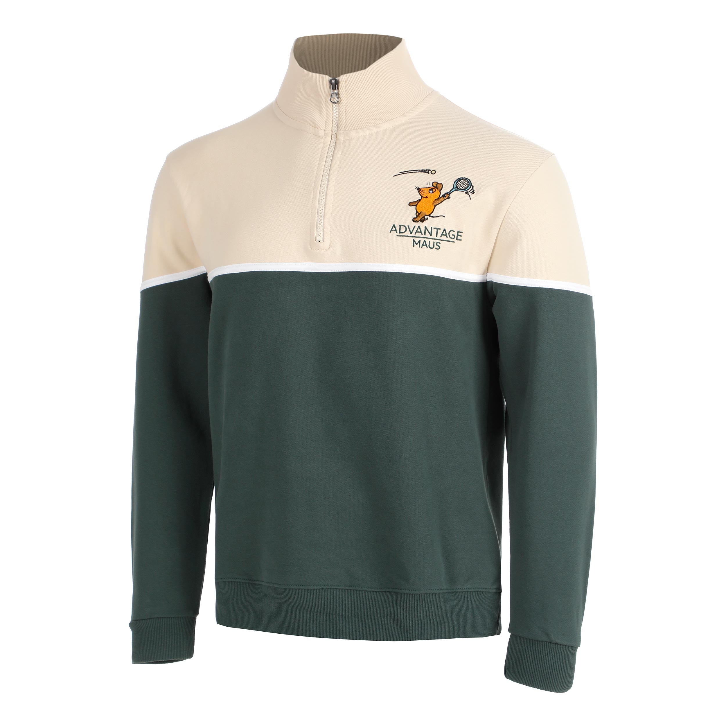 Lobster & Lemonade Maus Tennis Felpa Unisex - crema, verde