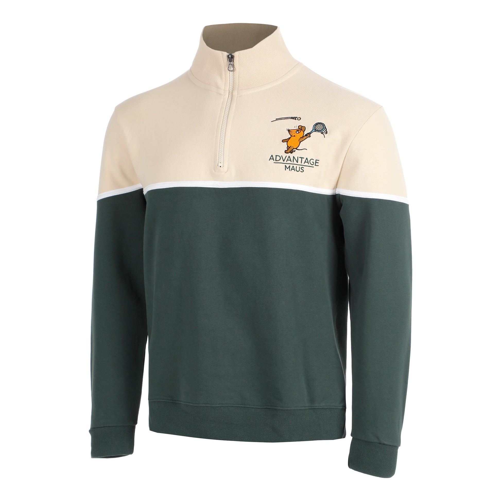 Lobster & Lemonade Maus Tennis Felpa Unisex - crema, verde