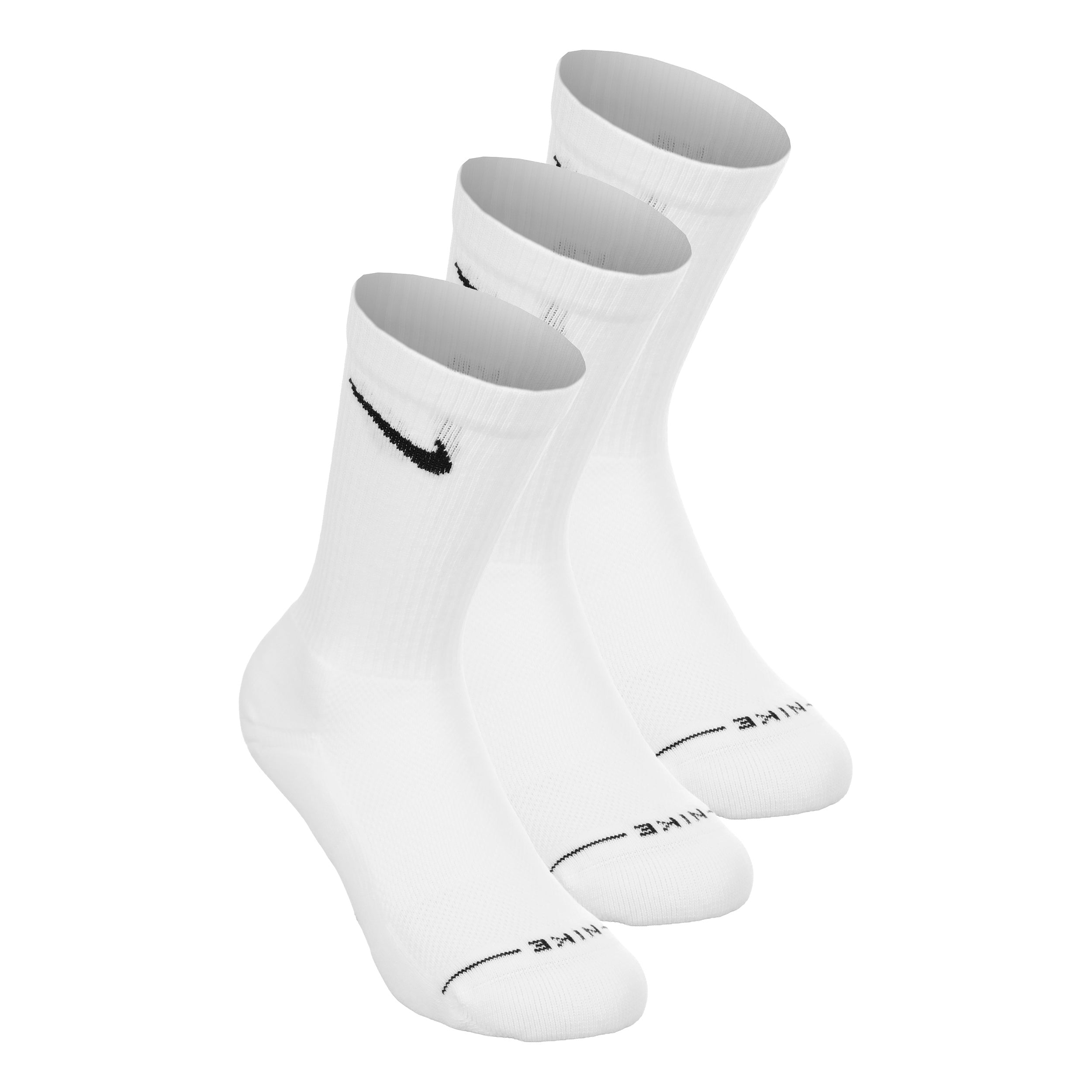 Nike Crew Calzini da tennis Confezione da 3 Unisex - bianco