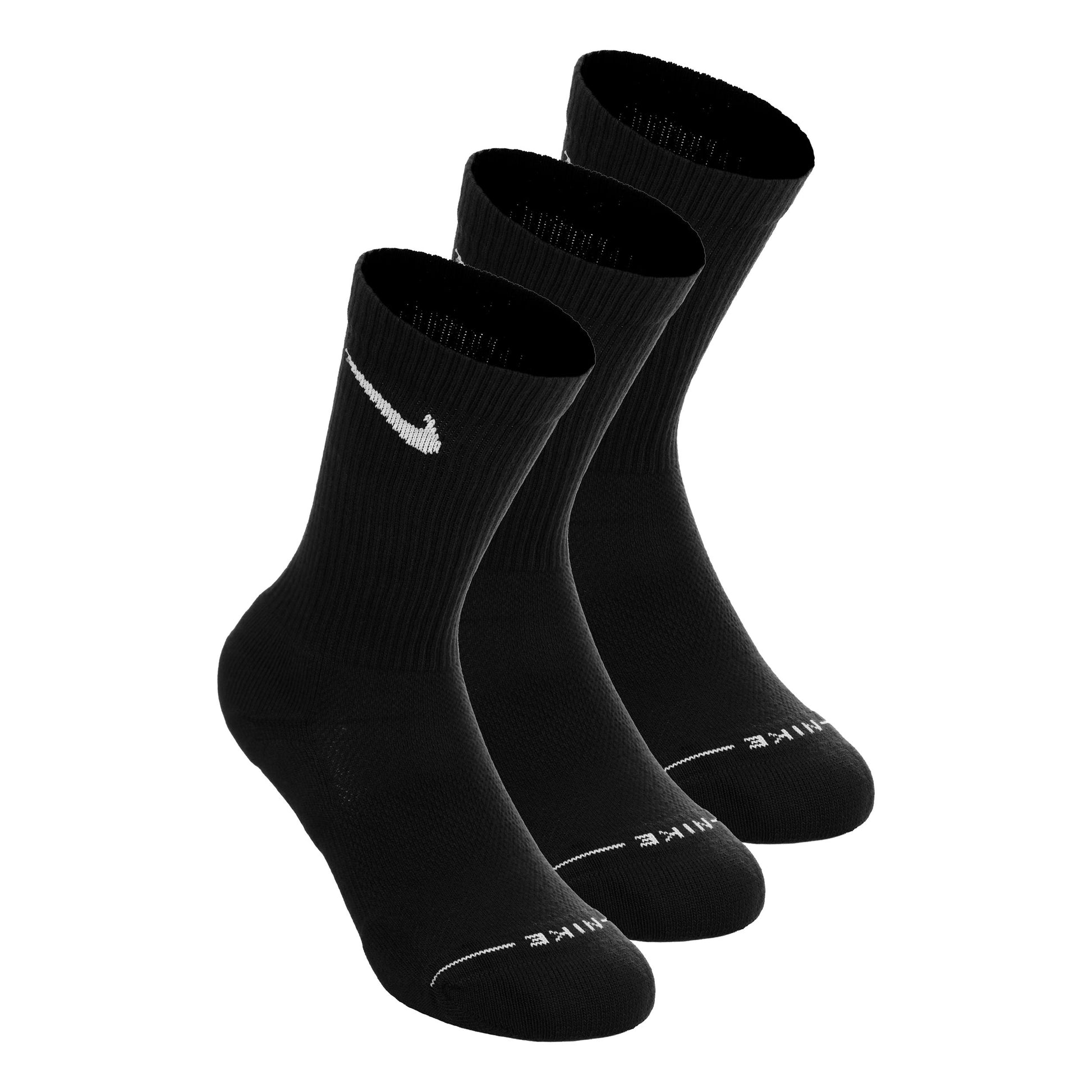 Nike Crew Calzini da tennis Confezione da 3 Unisex - nero