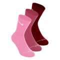 Crew Calzini da tennis Confezione da 3 Unisex - rosso, rosa