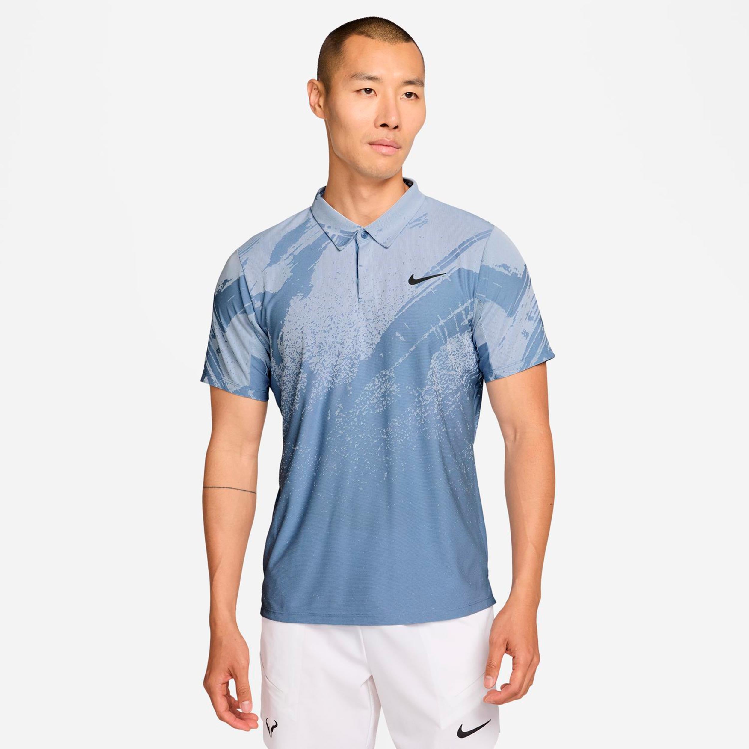 Nike Jannik Sinner Court Dri-Fit Advantage Slam Polo Uomini - color petrolio, blu chiaro