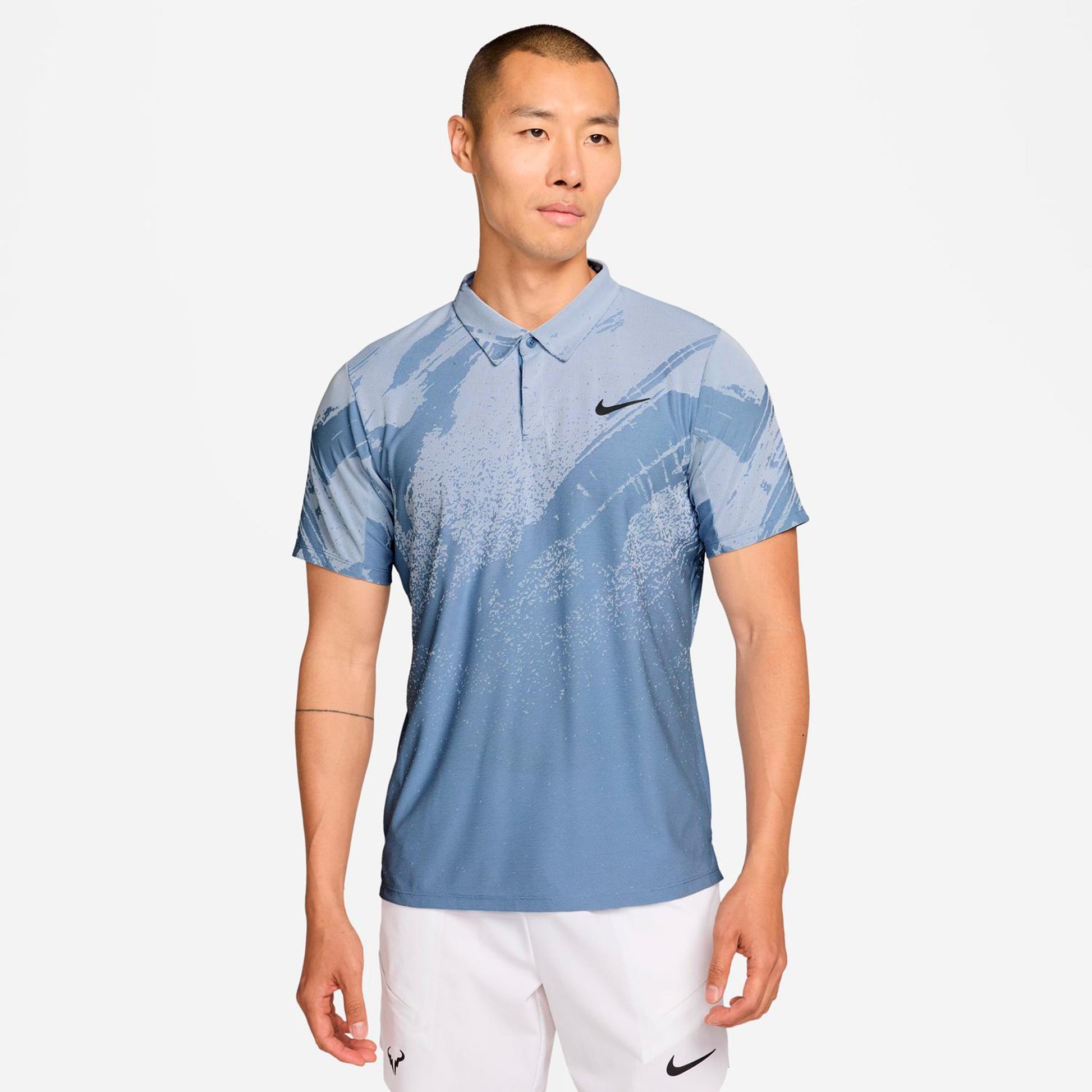 Nike Jannik Sinner Court Dri-Fit Advantage Slam Polo Uomini - color petrolio, blu chiaro