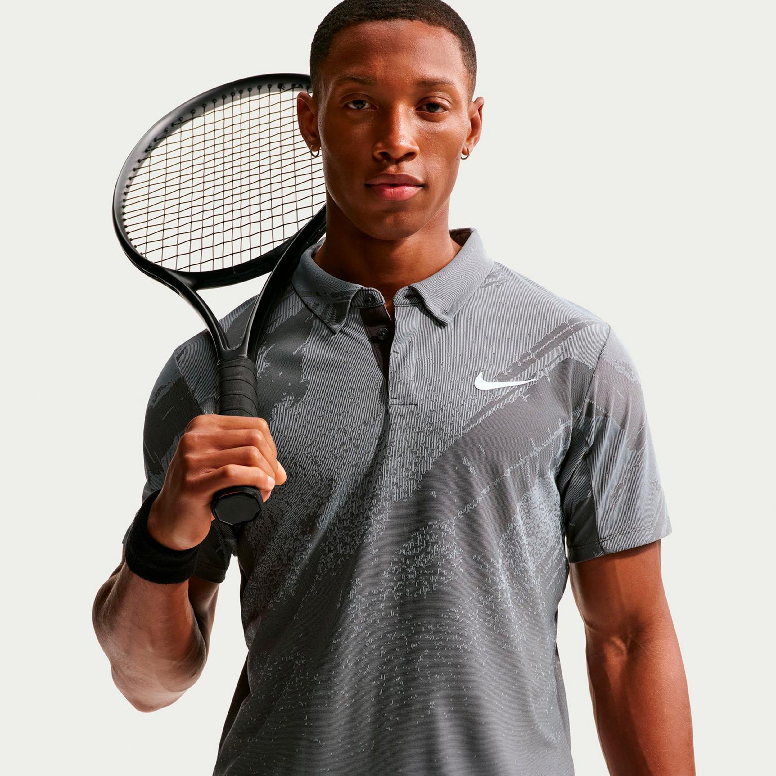 Nike Court Dri-Fit Advantage Slam Polo Uomini - antracite