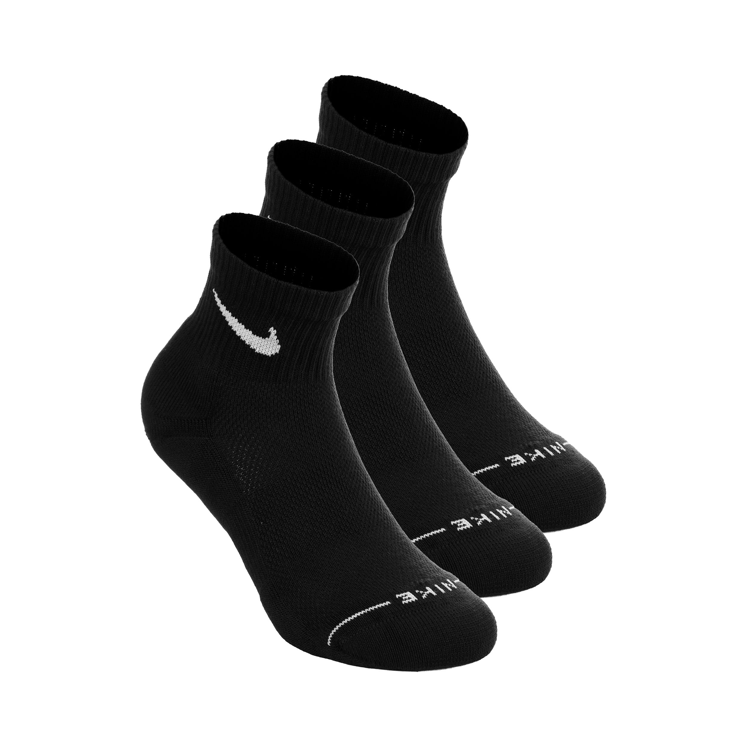 Nike Ankle Calzini da tennis Confezione da 3 Unisex - nero