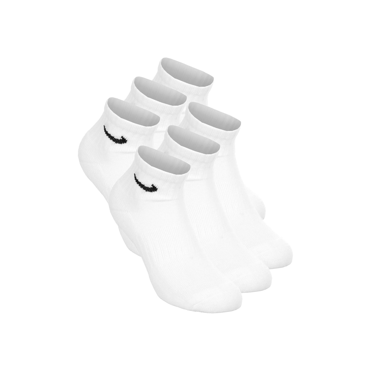 Nike Everyday Ankle Calzini da tennis Confezione da 6 Bambini - bianco, nero