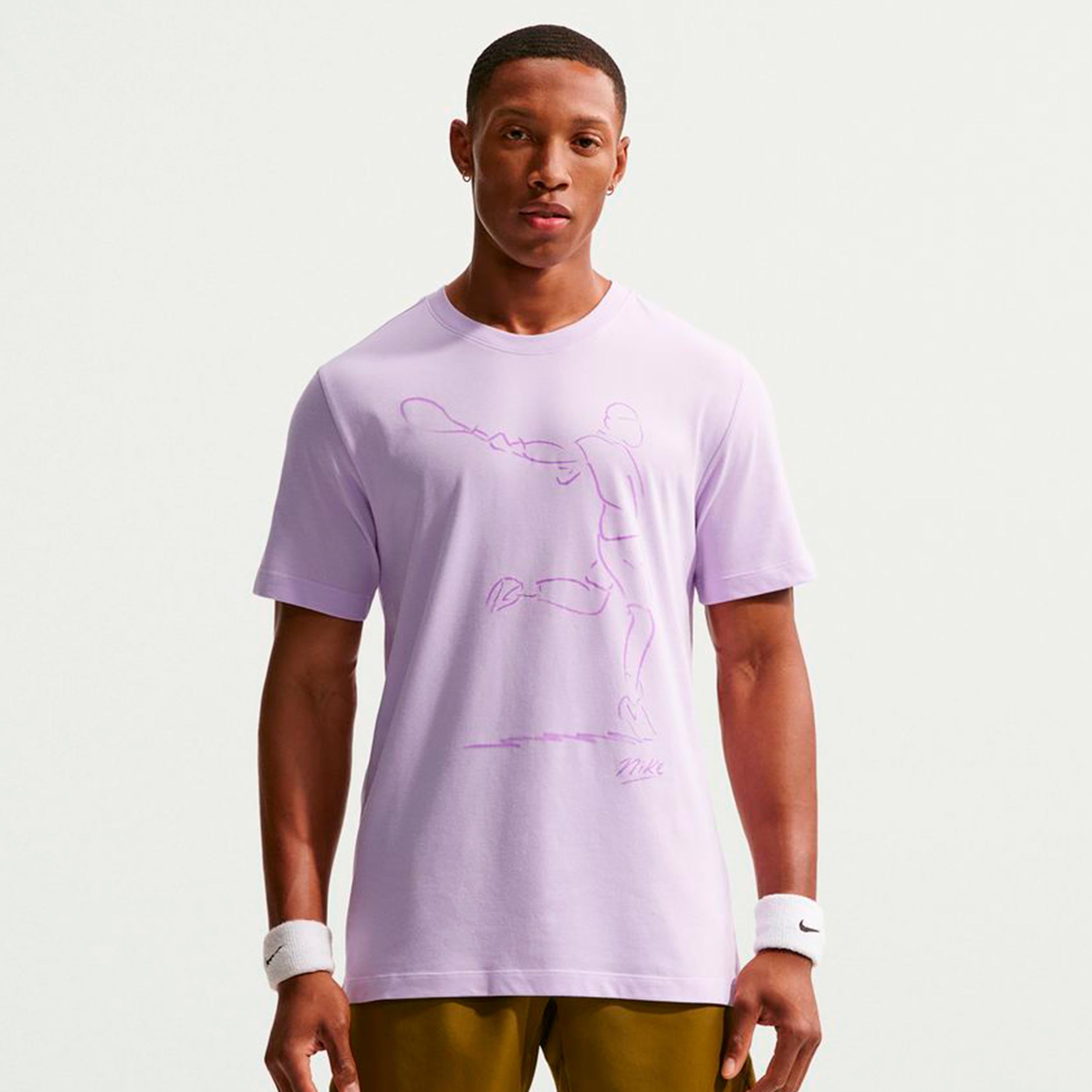 Nike Court Dri-Fit Maglietta Uomini - lilla