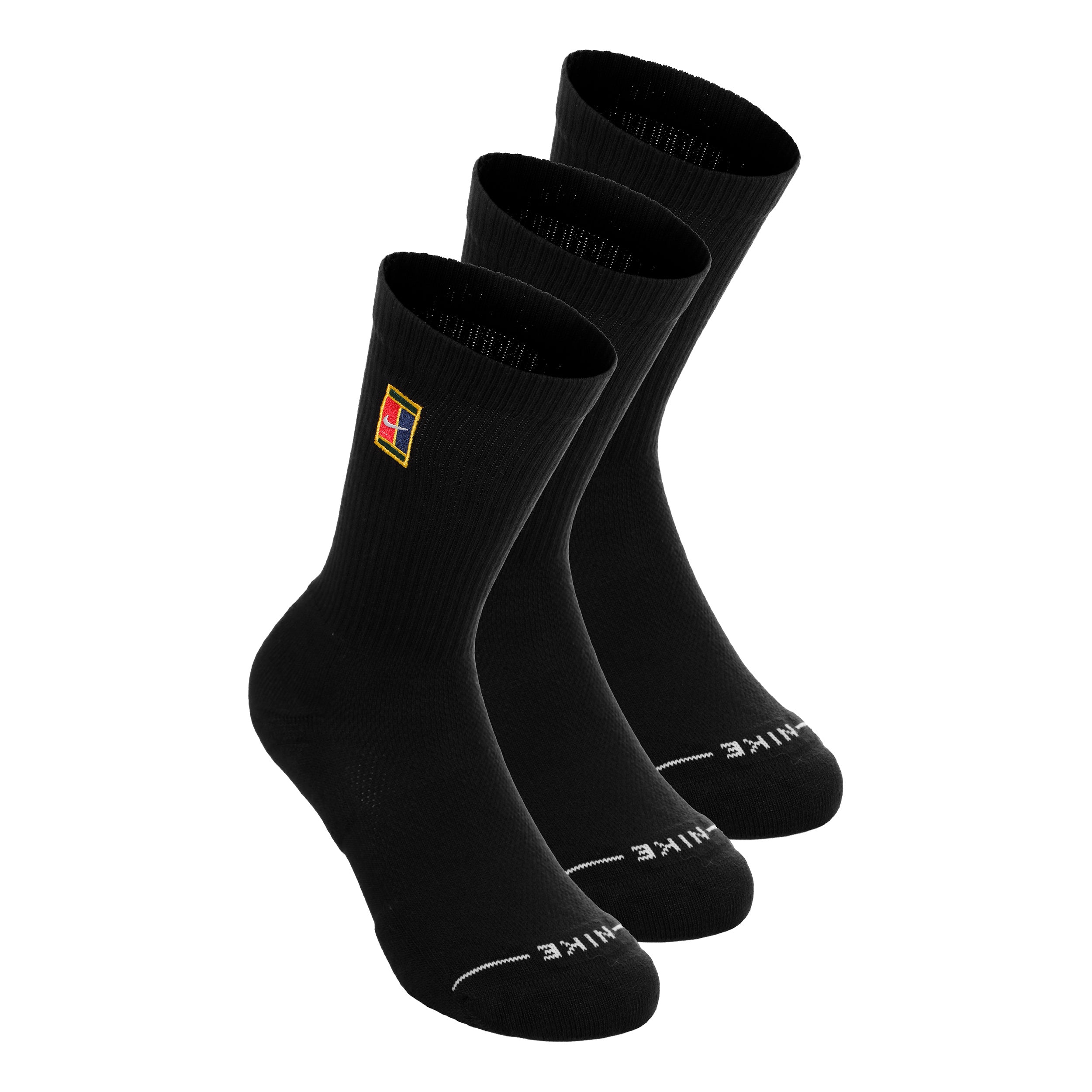 Nike Crew Calzini da tennis Confezione da 3 Unisex - nero
