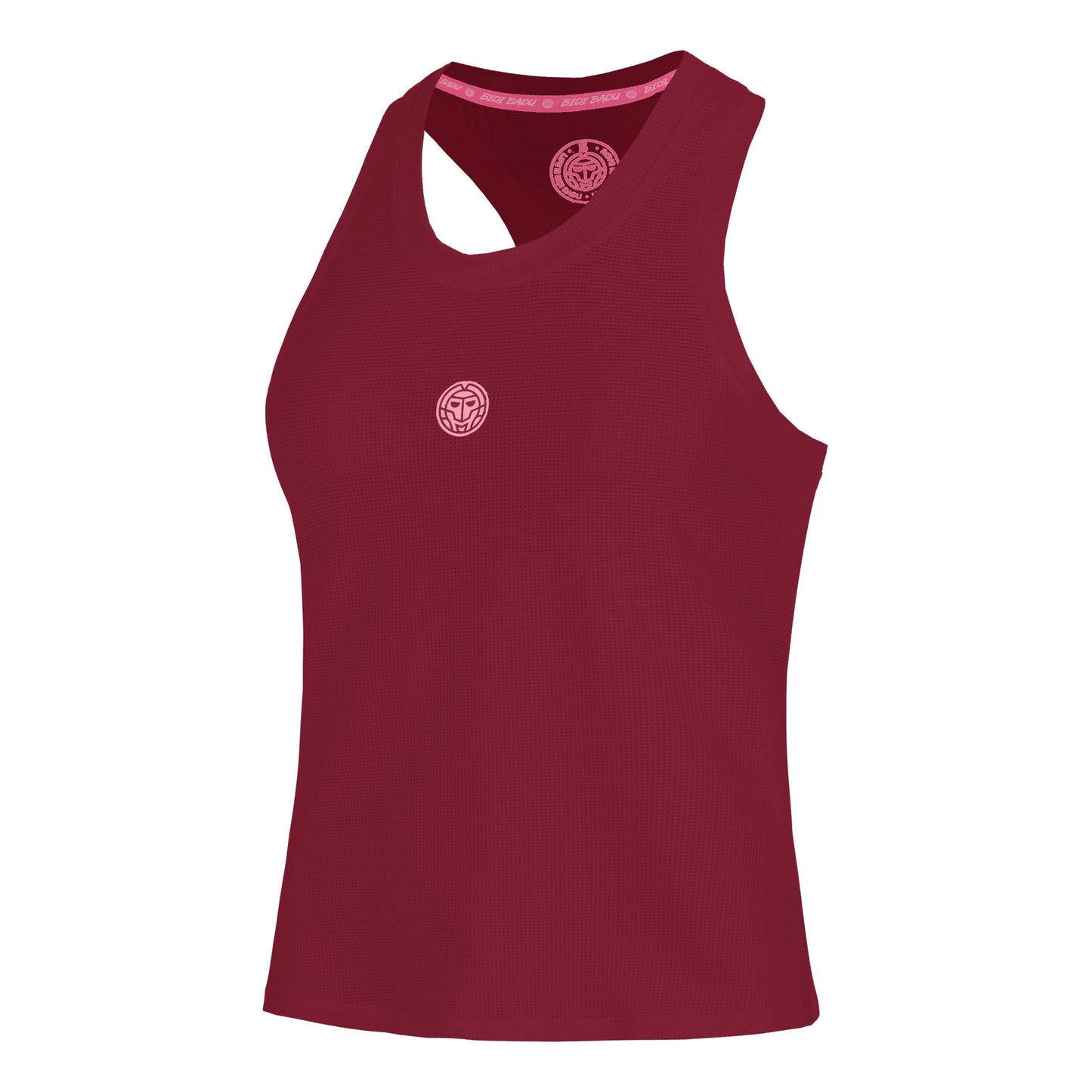 BIDI BADU Freeze Out Racerback Printed  Canottiera Donna - rosso scuro