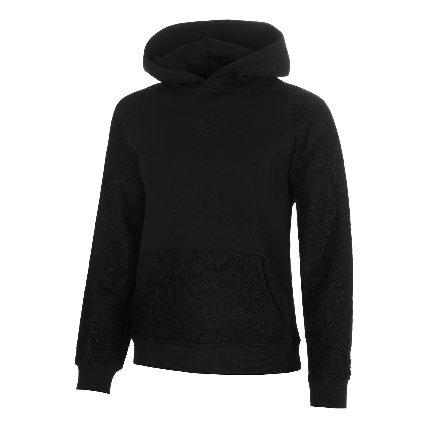 BIDI BADU Night Flash Lace Felpa con cappuccio Donna - nero