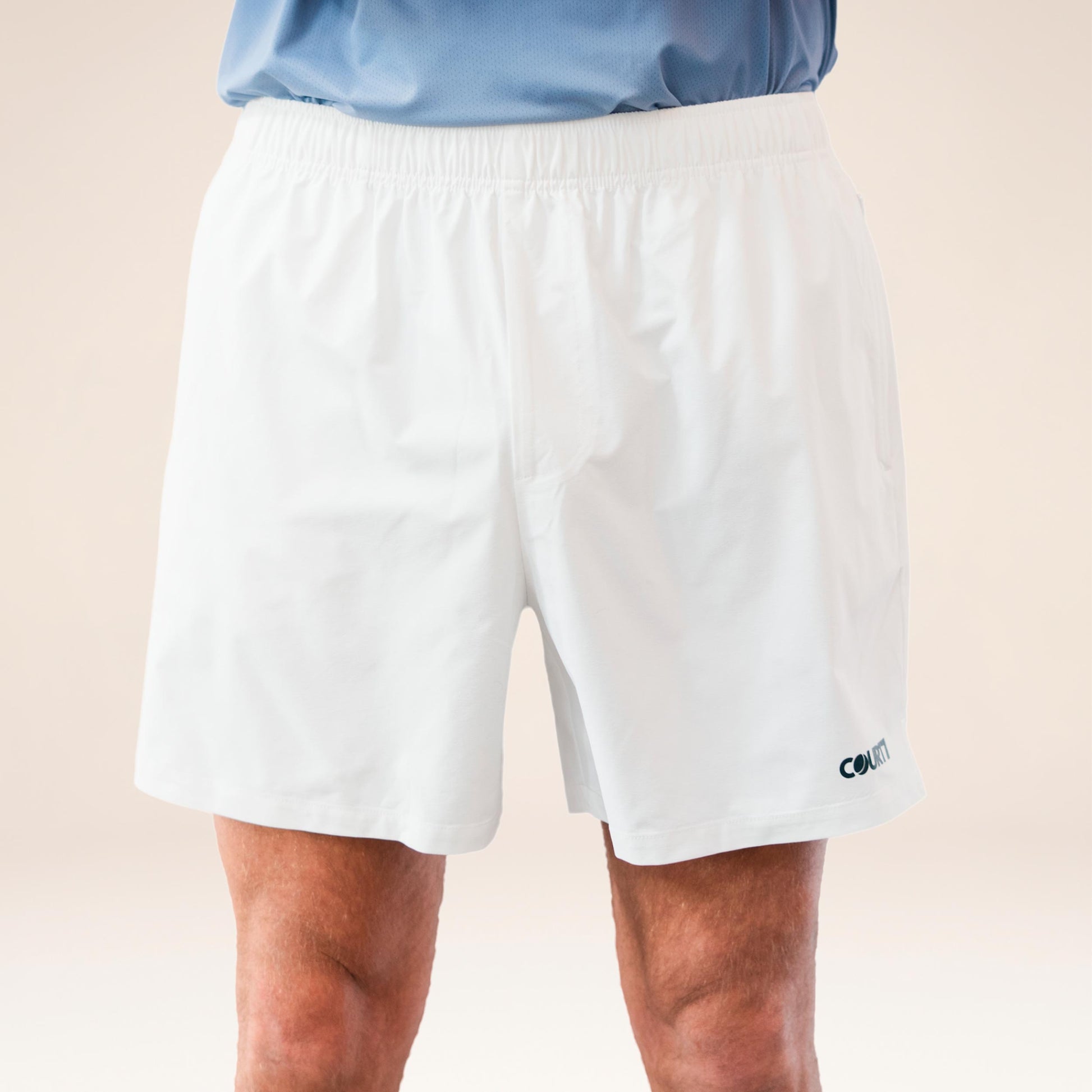 COURT7 Dual Pocket 5in Pantaloncini Uomini - bianco sporco