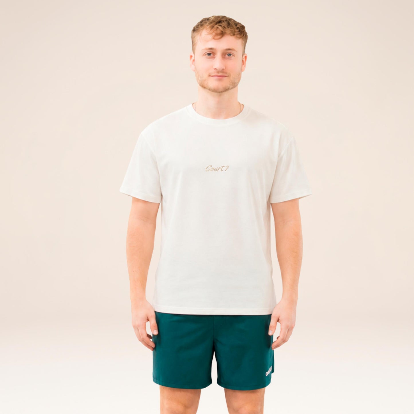 COURT7 AD-IN Basic 2.0 Maglietta Unisex - bianco sporco