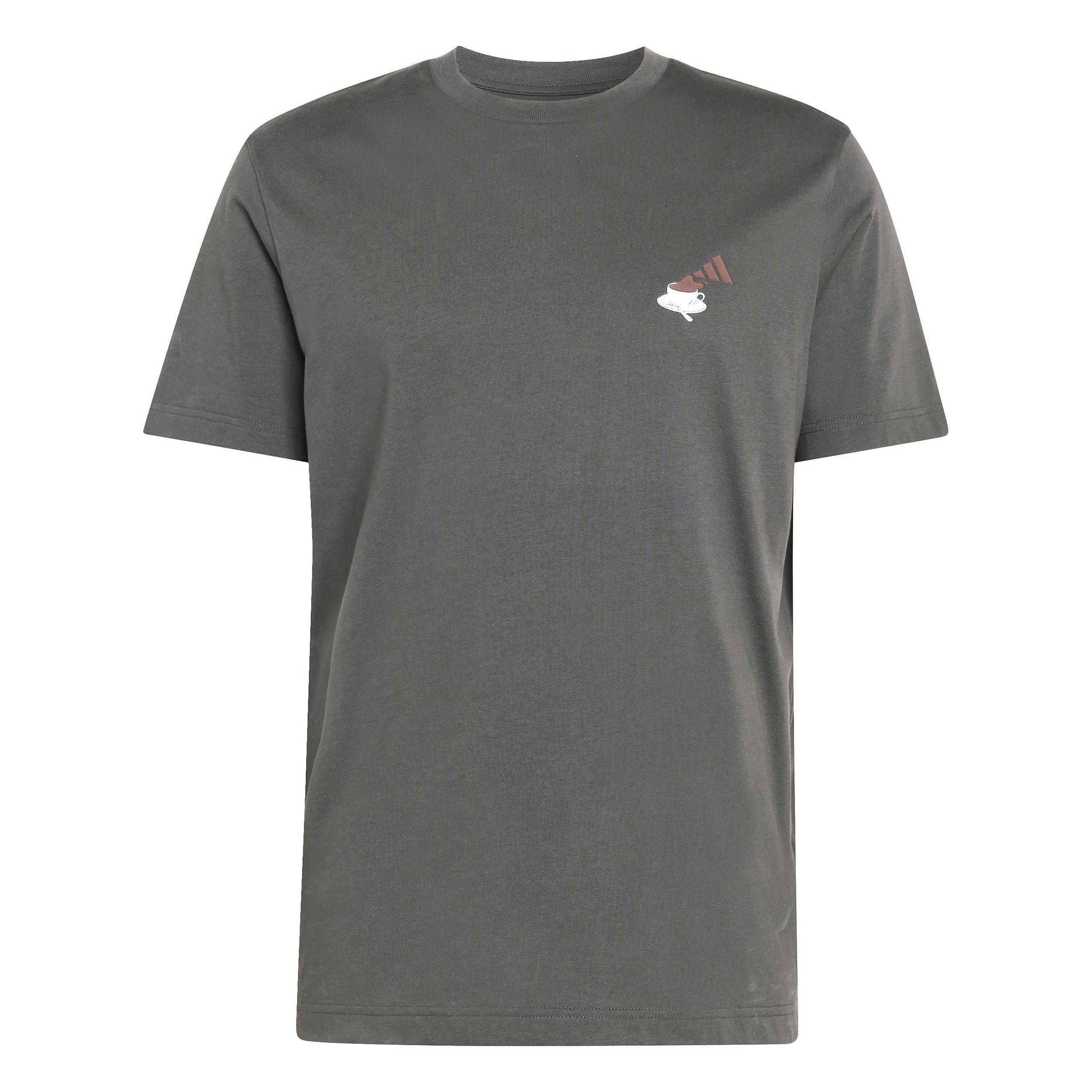 adidas Cheesecake Graphic Maglietta Uomini - grigio scuro, bianco
