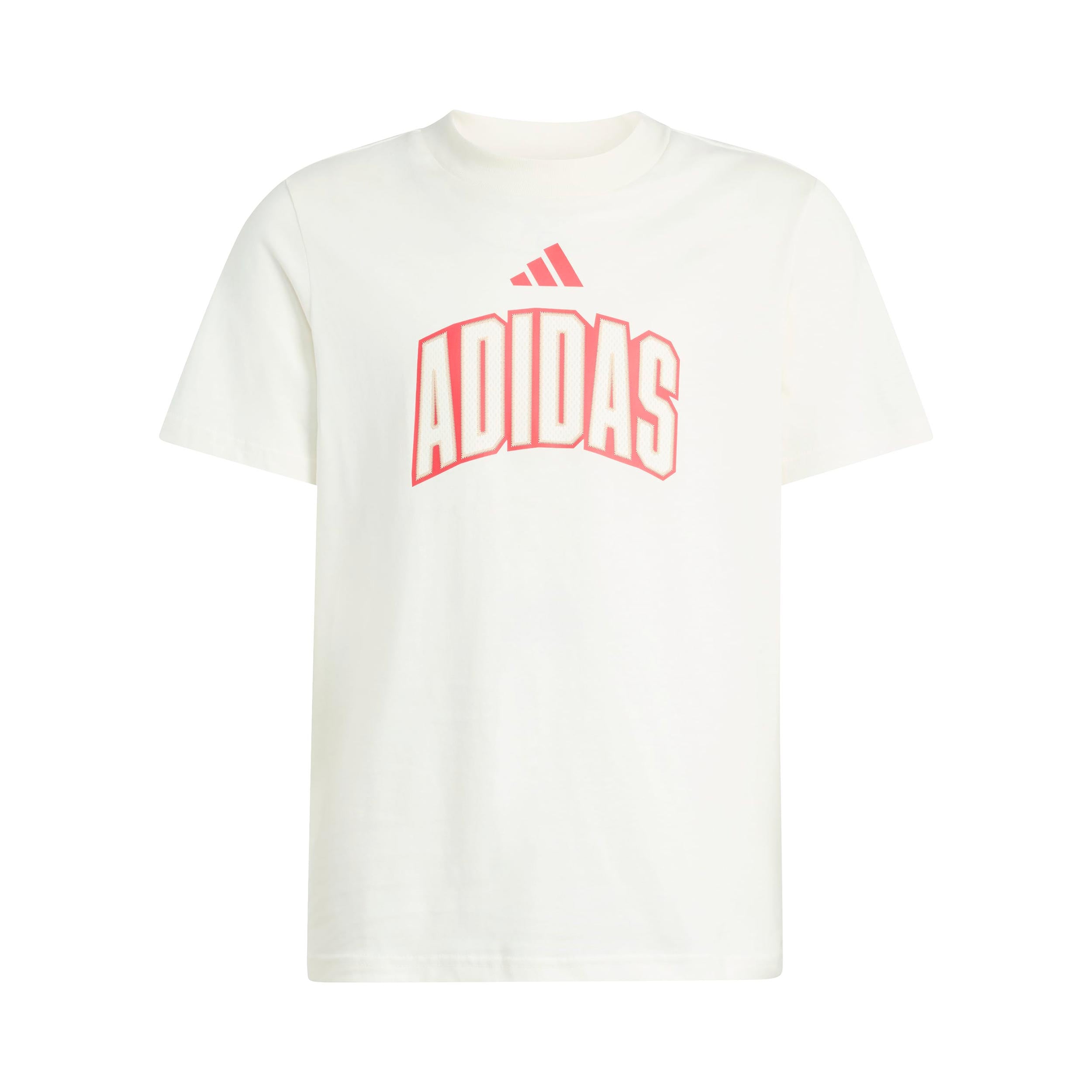 adidas Stadium Lettering Maglietta Bambini - bianco sporco, rosso