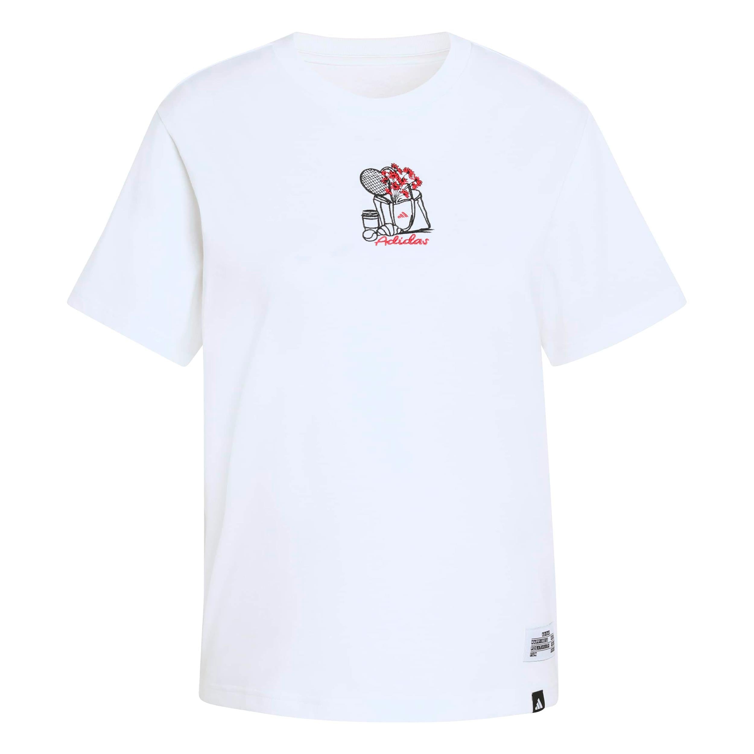 adidas MINI Embroidery Graphic Maglietta Donna - bianco, multicolore