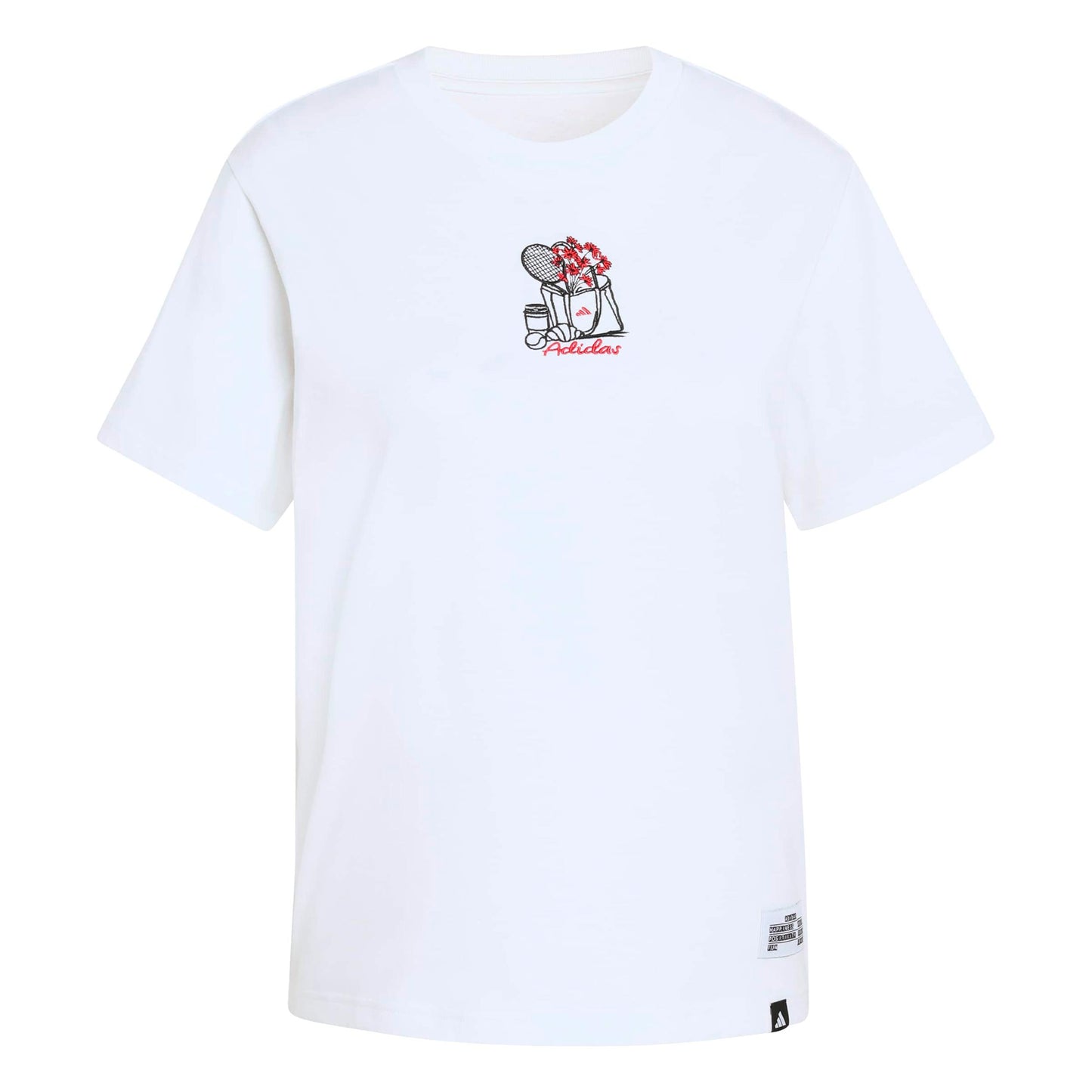 adidas MINI Embroidery Graphic Maglietta Donna - bianco, multicolore