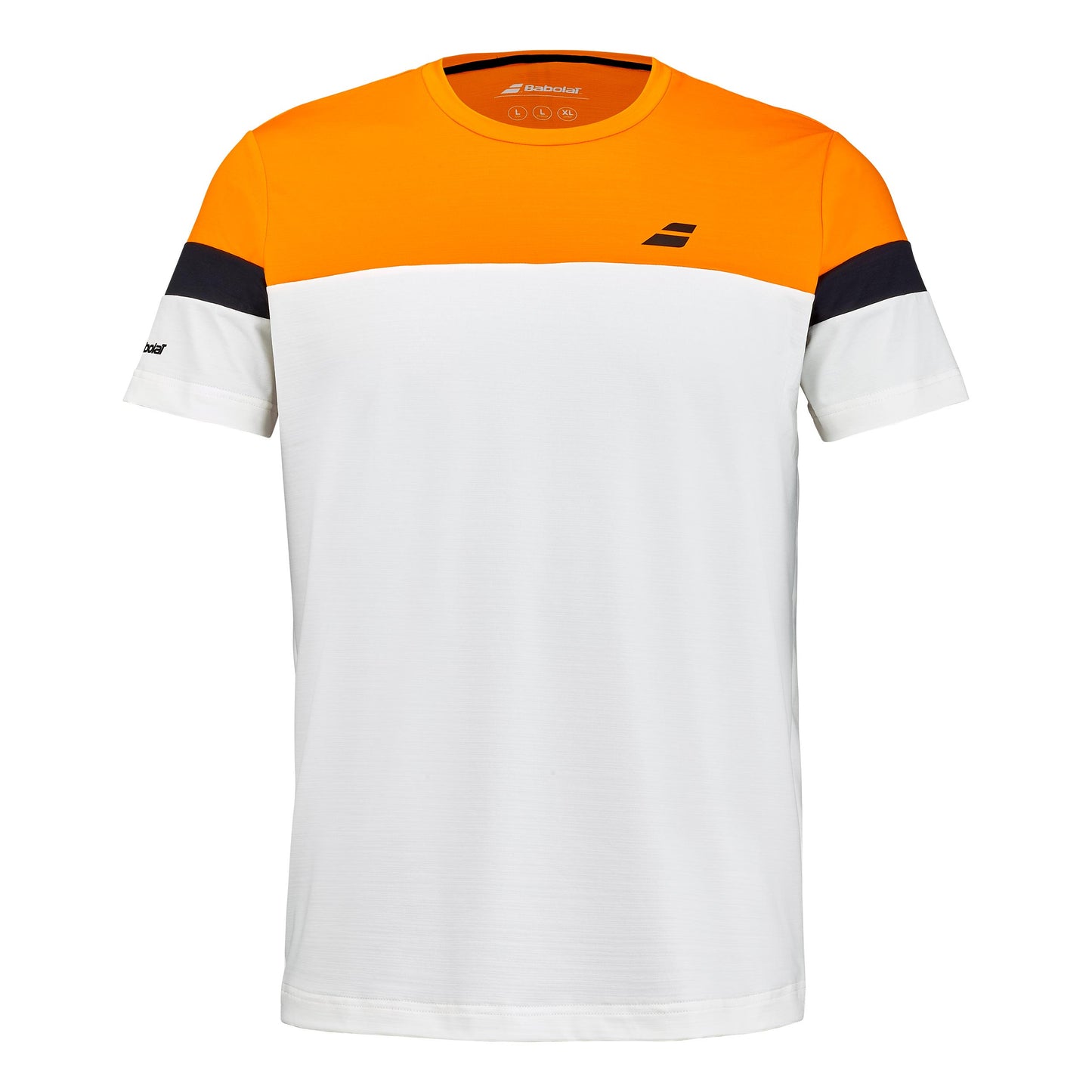 Babolat Performance Crew Neck Maglietta Uomini - crema, arancione