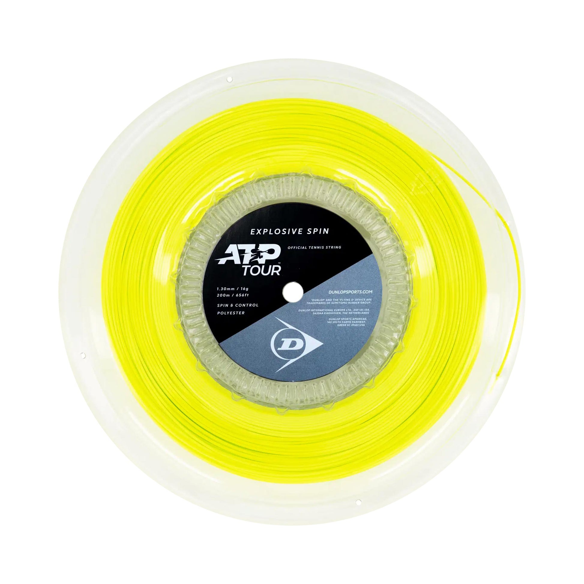 Dunlop Explosive Spin Rotolo di corde 200m - giallo