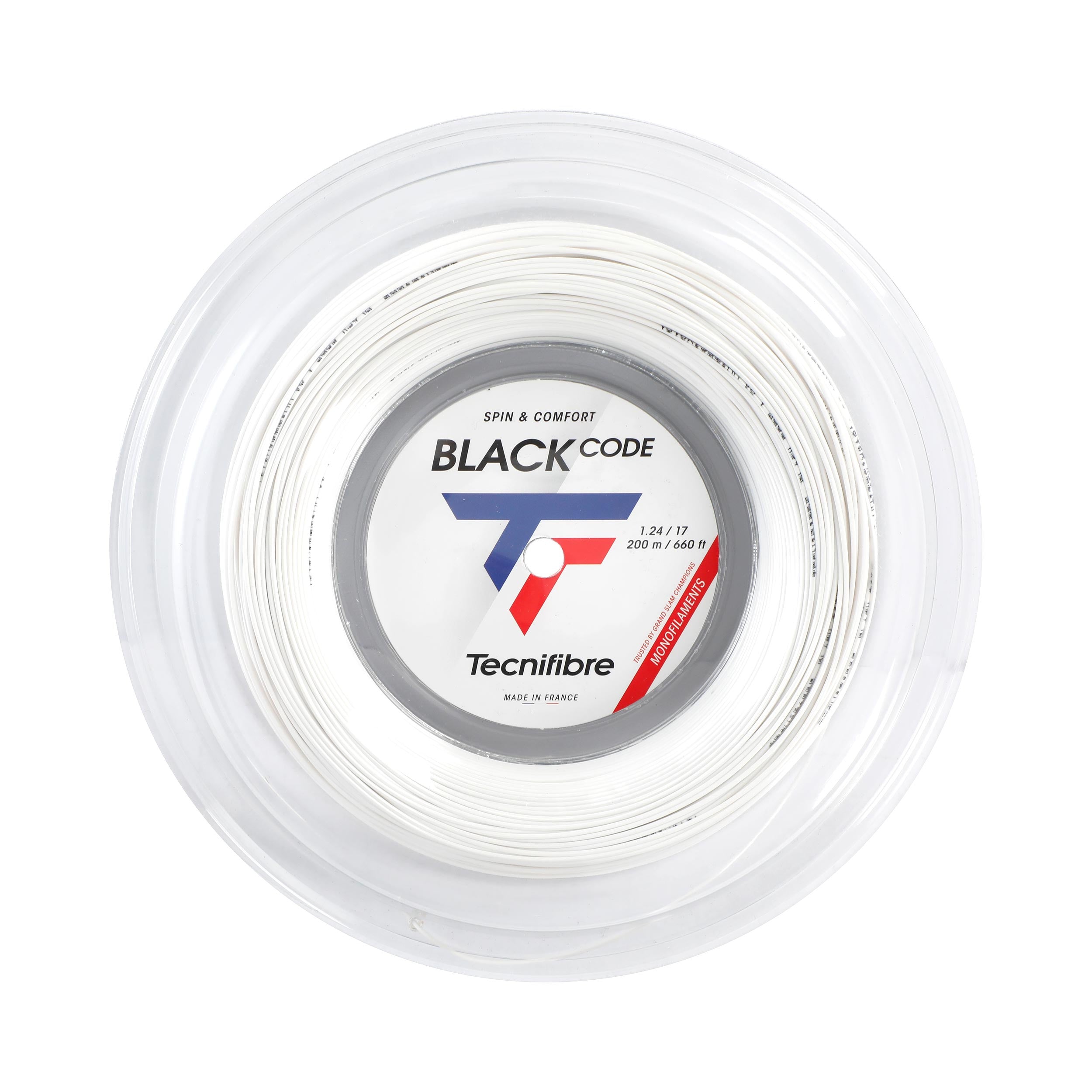 Tecnifibre Black Code Spezial Rotolo di corde 200m - bianco