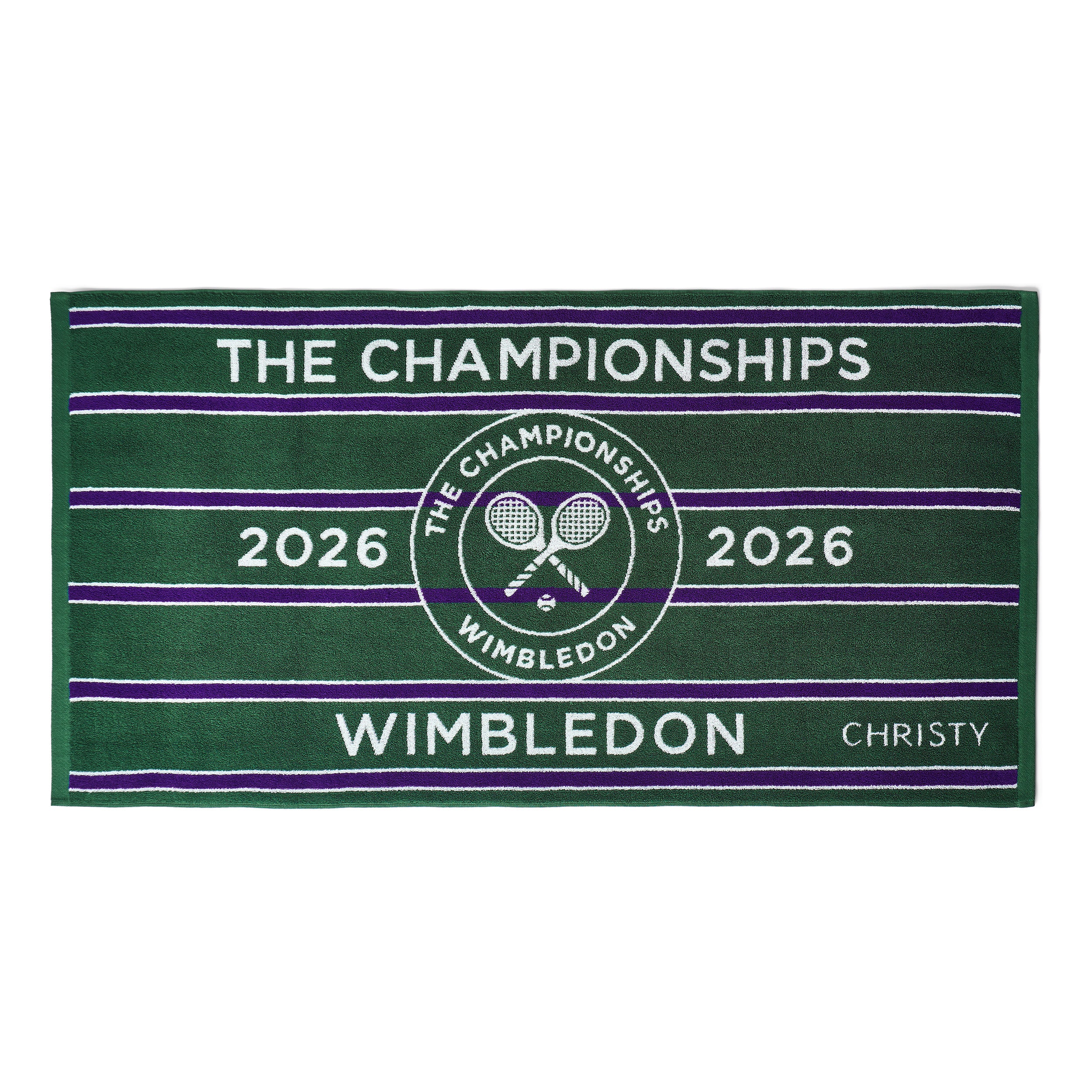 Christy Wimbledon Champ Asciugamano - verde, lilla