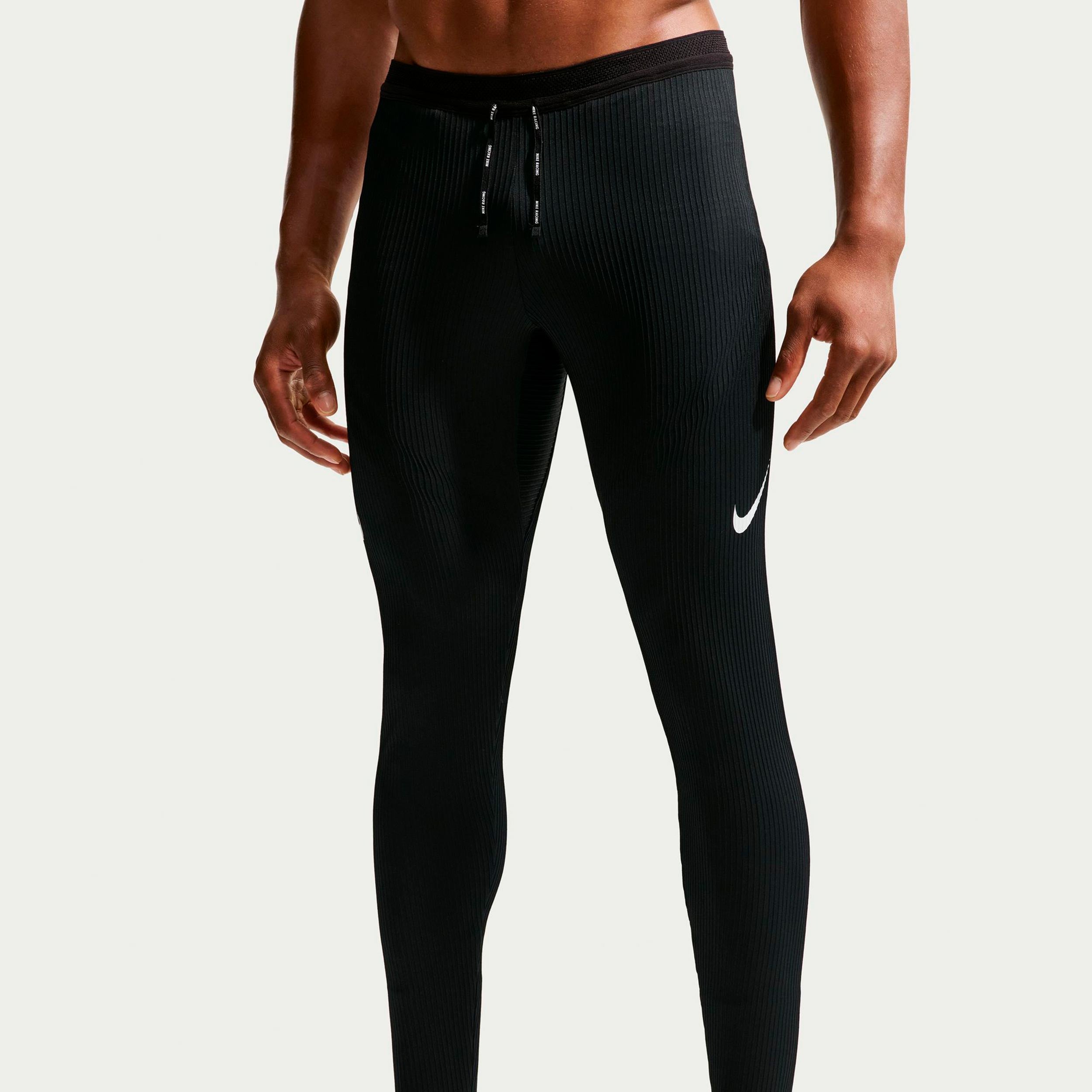 Nike AeroSwift Calzamaglia da corsa Uomini - nero, bianco