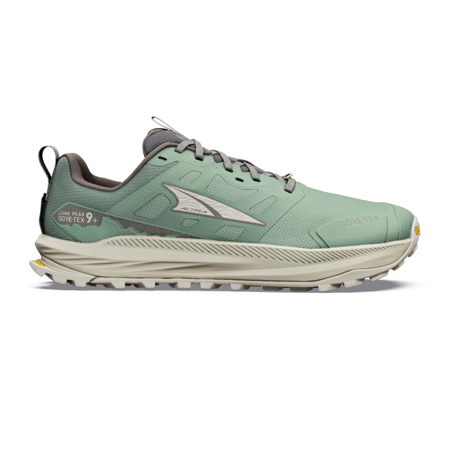 Altra Lone Peak 9+ GTX Scarpa da trail Uomini - verde, beige