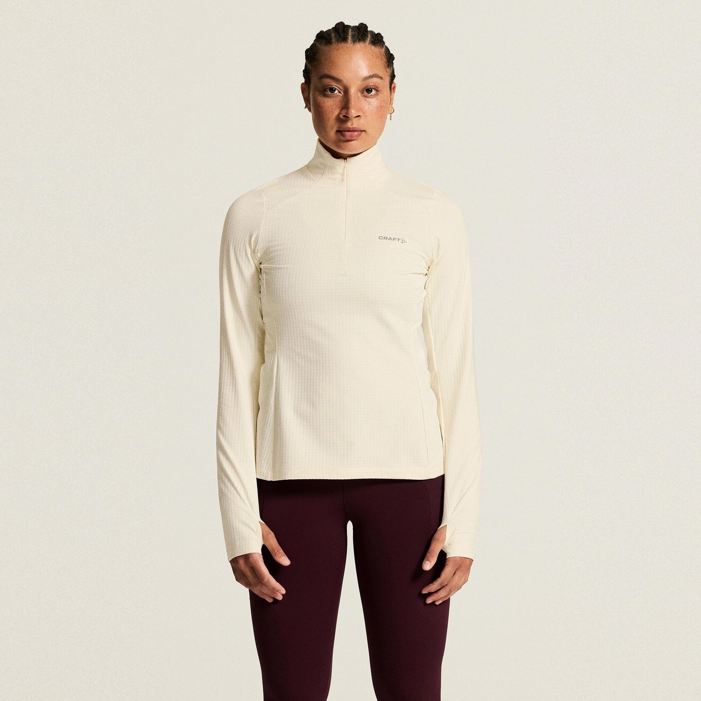 Craft Gain Thermal Camicia da corsa Donna - crema