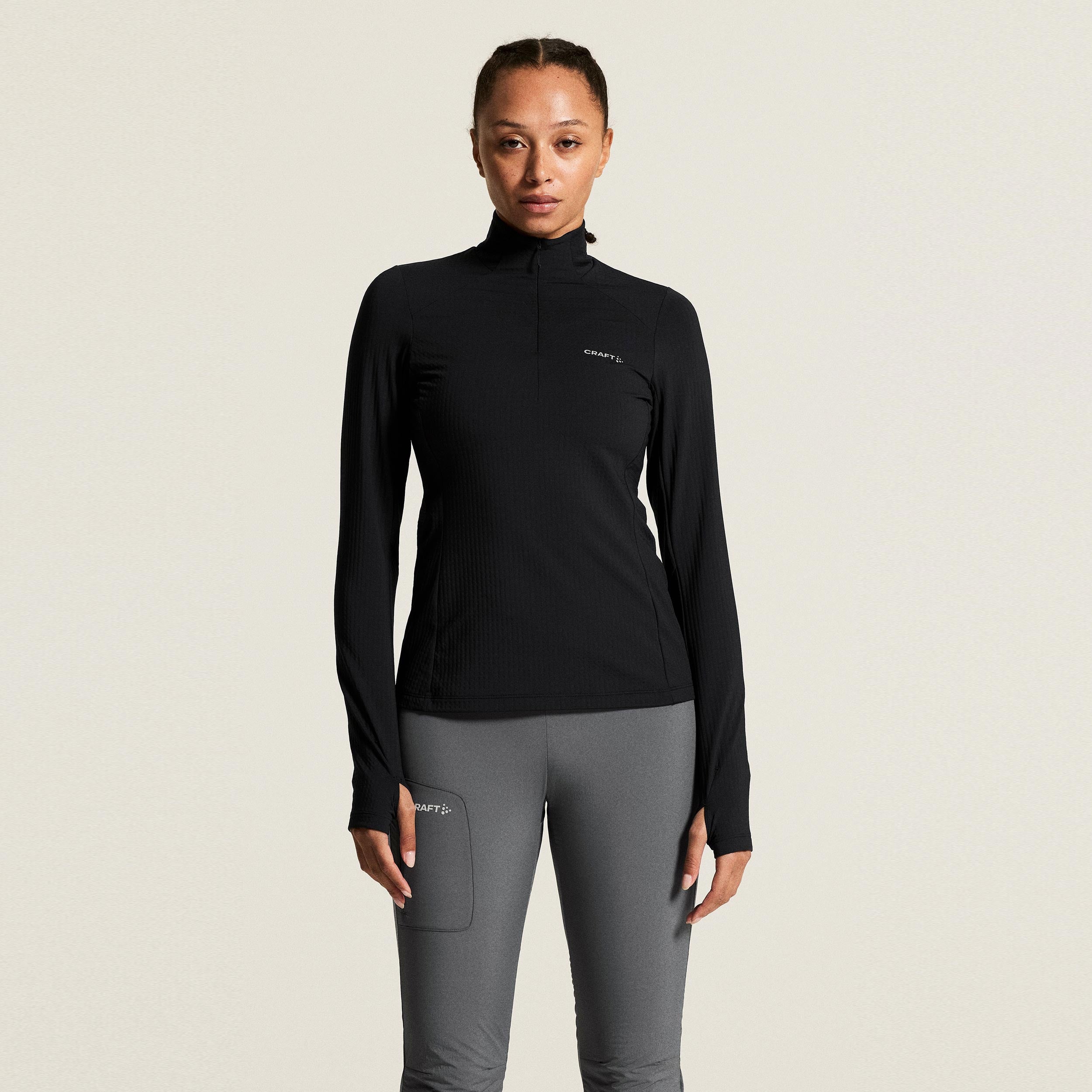 Craft Gain Thermal Camicia da corsa Donna - nero