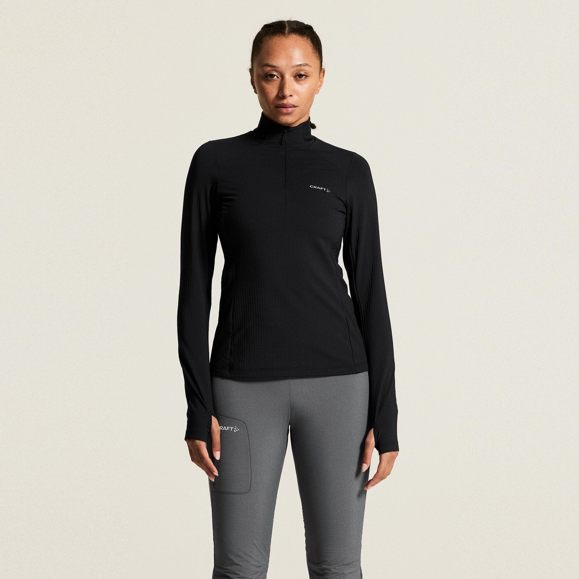 Craft Gain Thermal Camicia da corsa Donna - nero