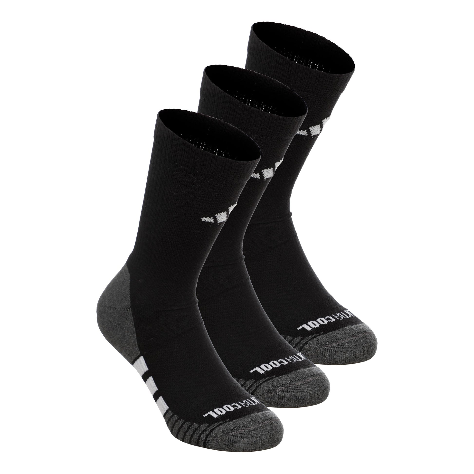 adidas Performance Cushioned Crew Calze da corsa Unisex - nero