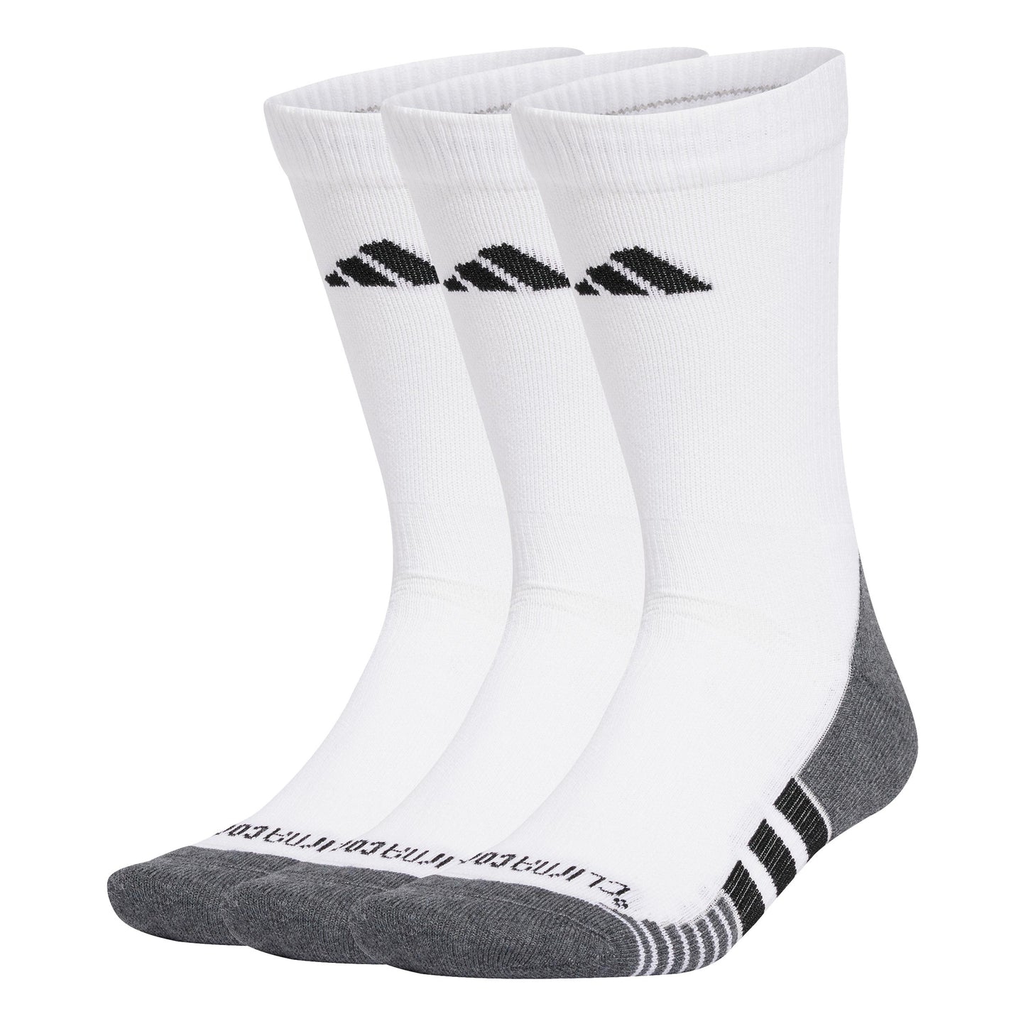 adidas Performance Cushioned Crew Calze da corsa Unisex - bianco, nero
