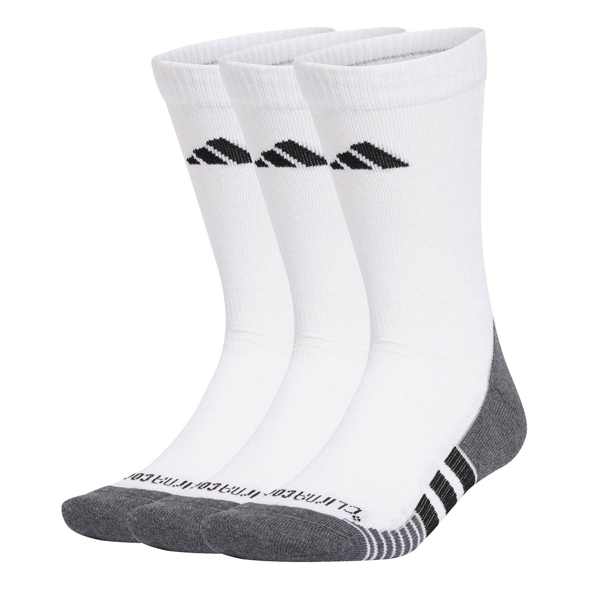 adidas Performance Cushioned Crew Calze da corsa Unisex - bianco, nero