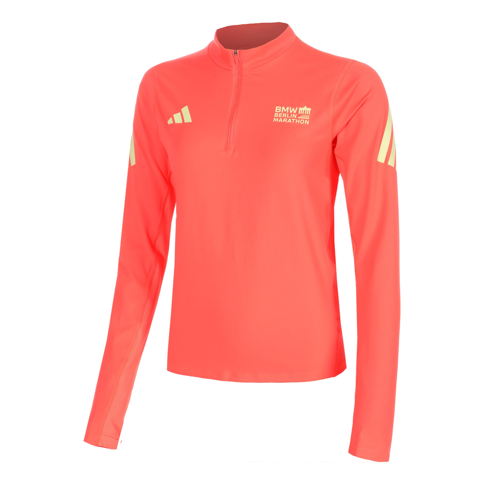 adidas BMW Berlin Camicia da corsa Donna - corallo, giallo