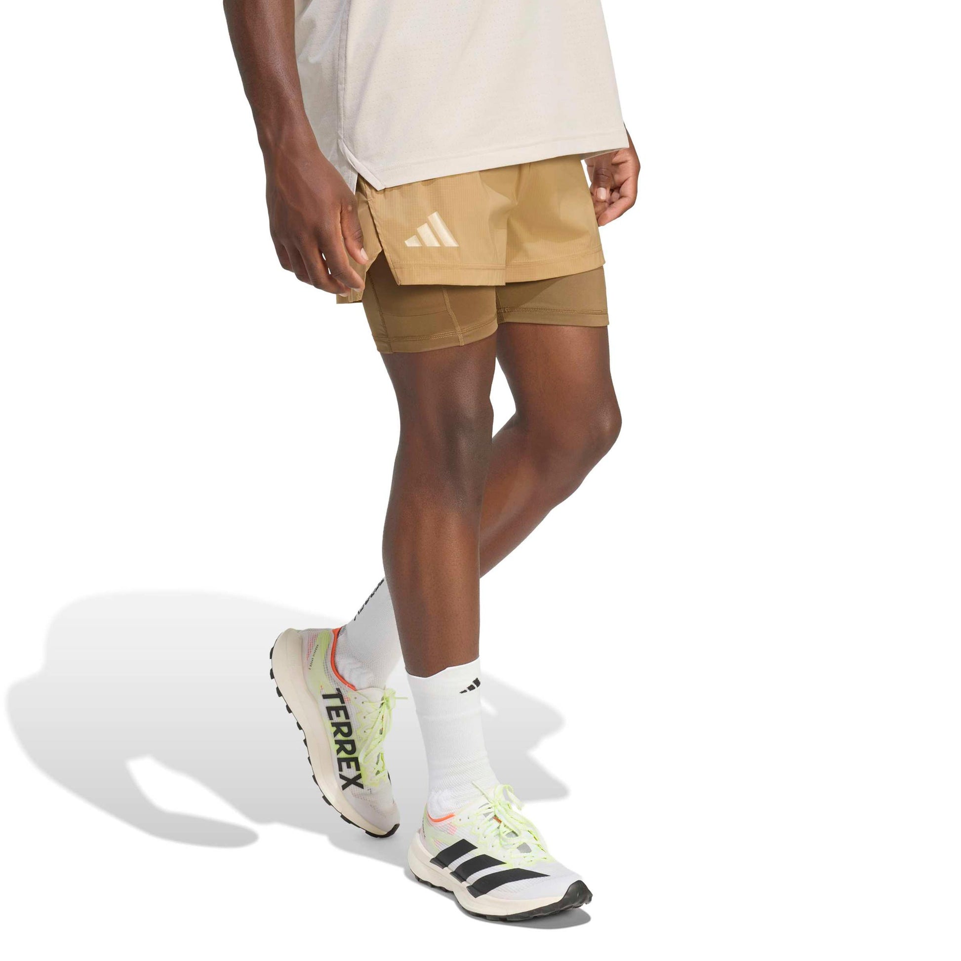 adidas Terrex XPL 2in1 Pantaloncini da corsa Uomini - caramello