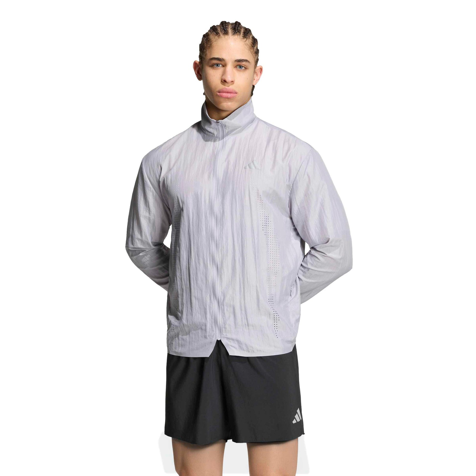 adidas adi365 Aspyre Giacca da corsa Uomini - grigio