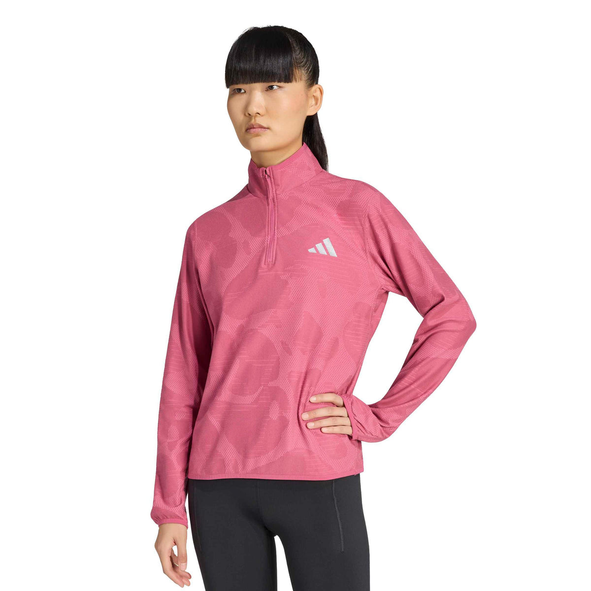 adidas adi365 Climawarm+  Camicia da corsa Donna - vino rosso