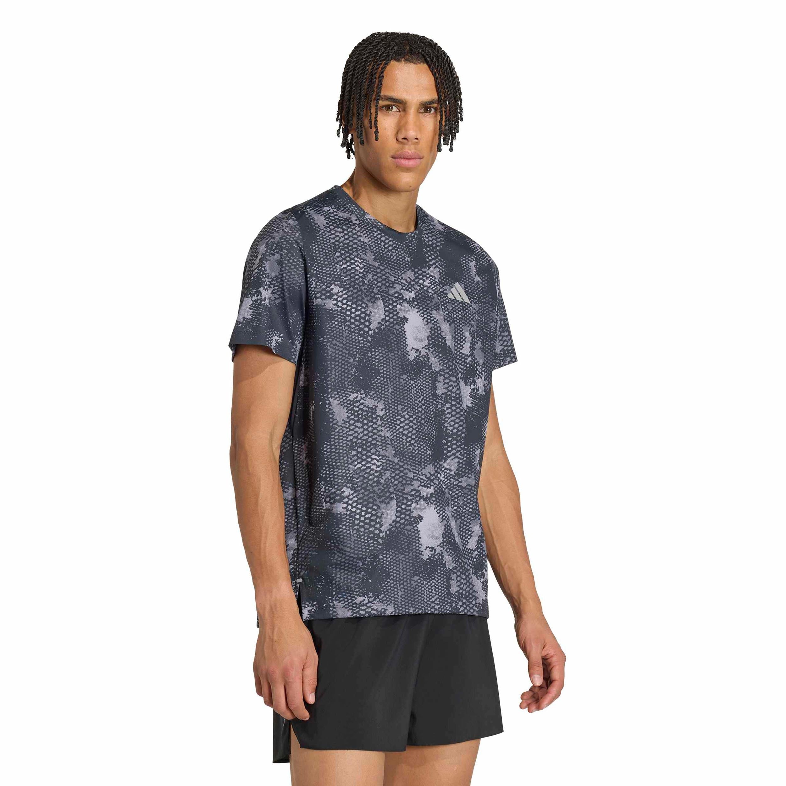 adidas adi365 Camicia da corsa Uomini - grigio