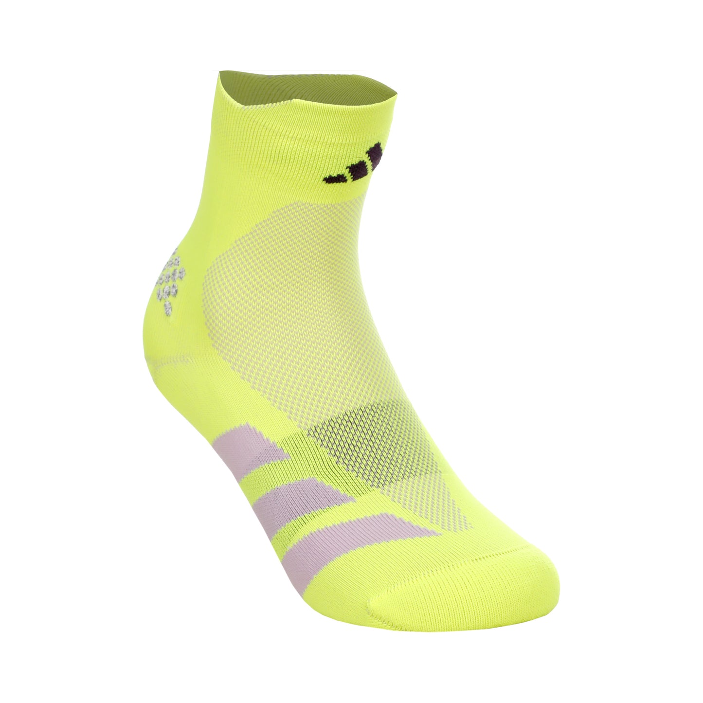 adidas adizero Quarter Calze da corsa Unisex - giallo, lilla