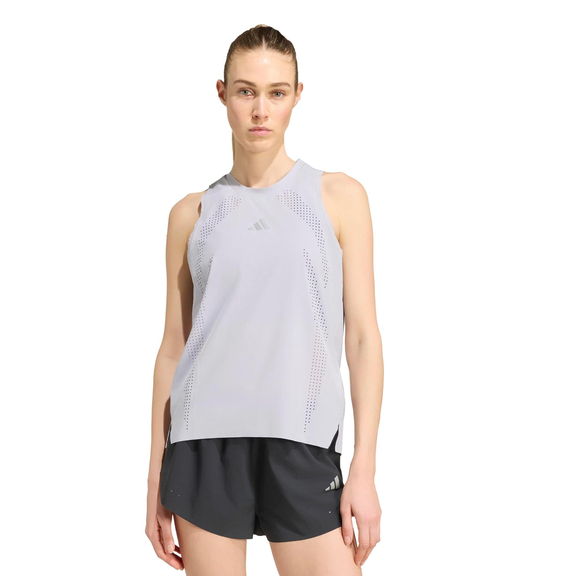 adidas adi365 Aspyre Camicia da corsa Donna - grigio chiaro