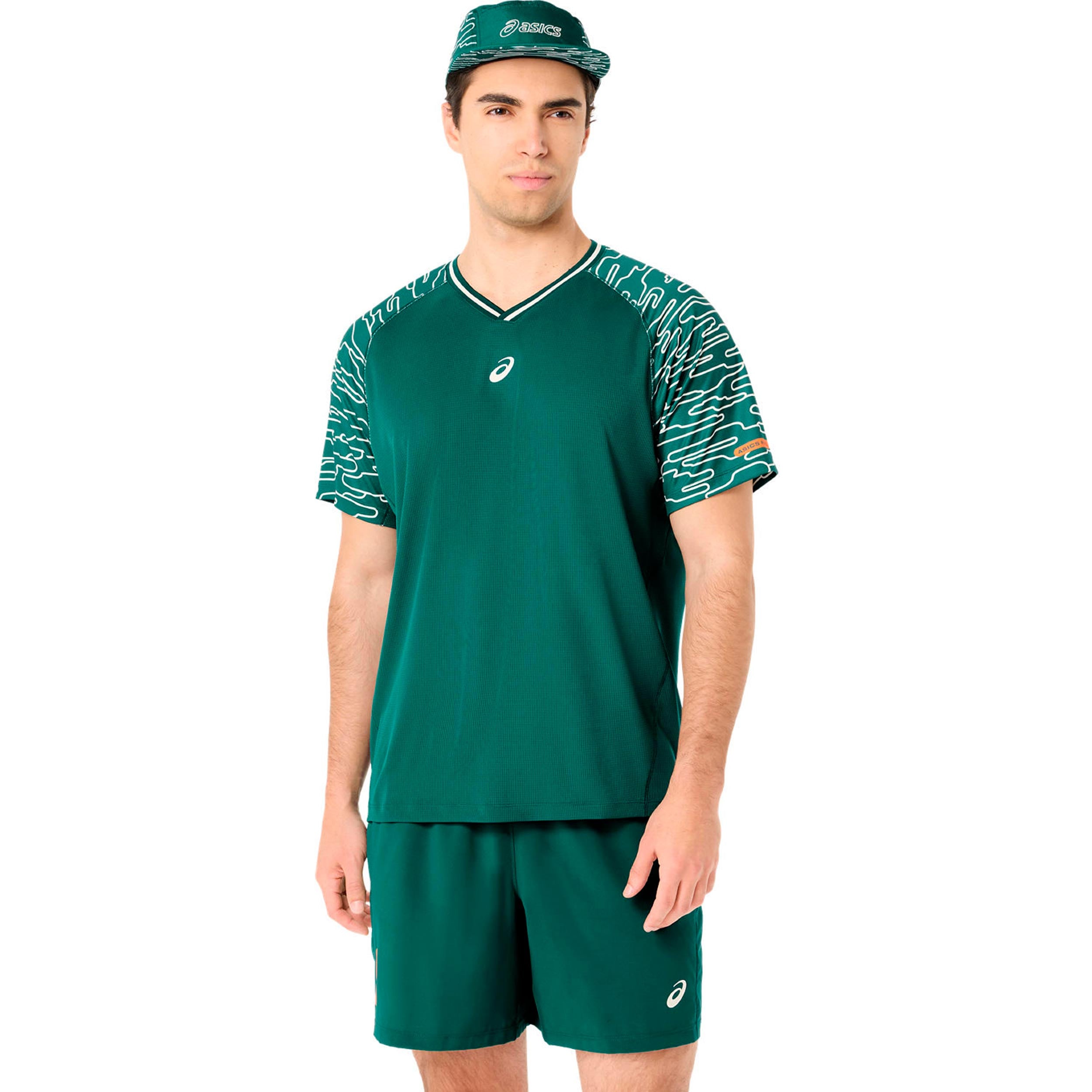ASICS Court Maglietta Uomini - verde scuro