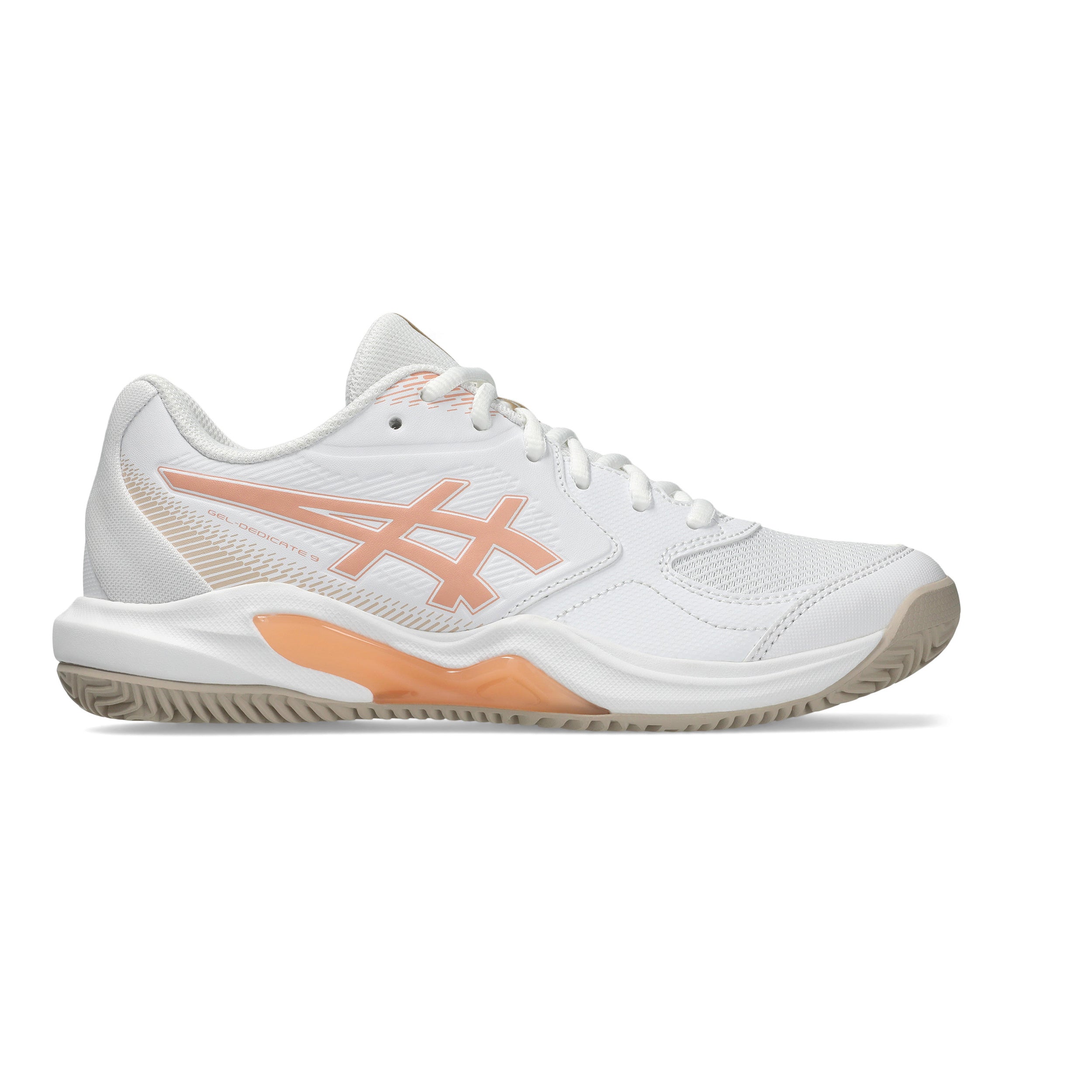 ASICS Gel-Dedicate 9 Scarpa per terra rossa Donna - bianco, albicocca