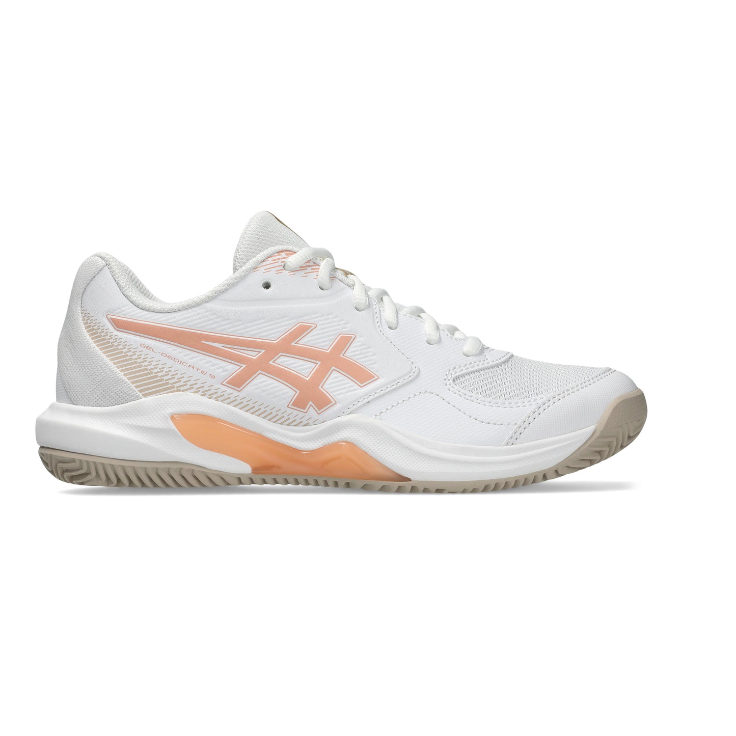 ASICS Gel-Dedicate 9 Scarpa per terra rossa Donna - bianco, albicocca