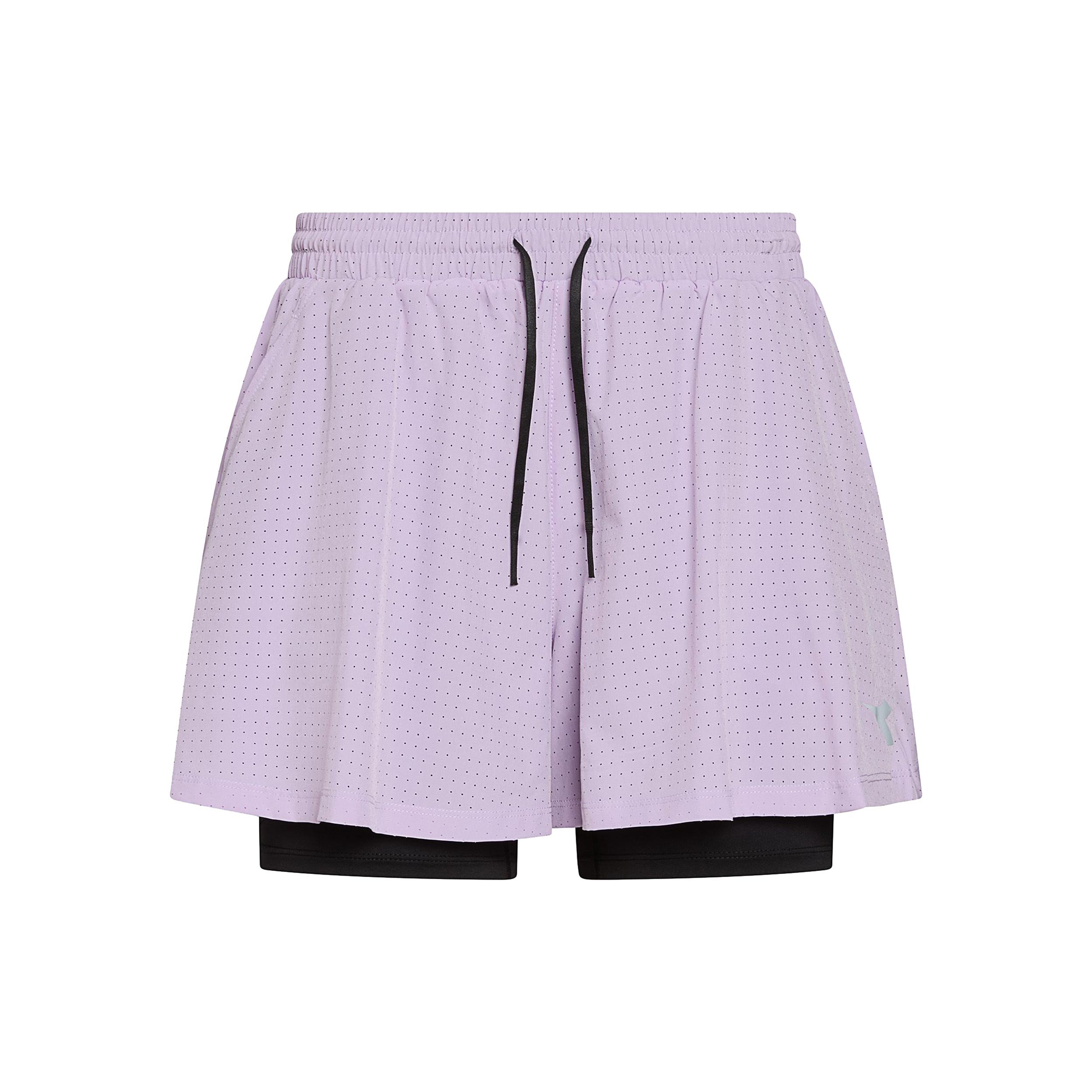 Diadora 2in1 Pantaloncini Donna - lilla
