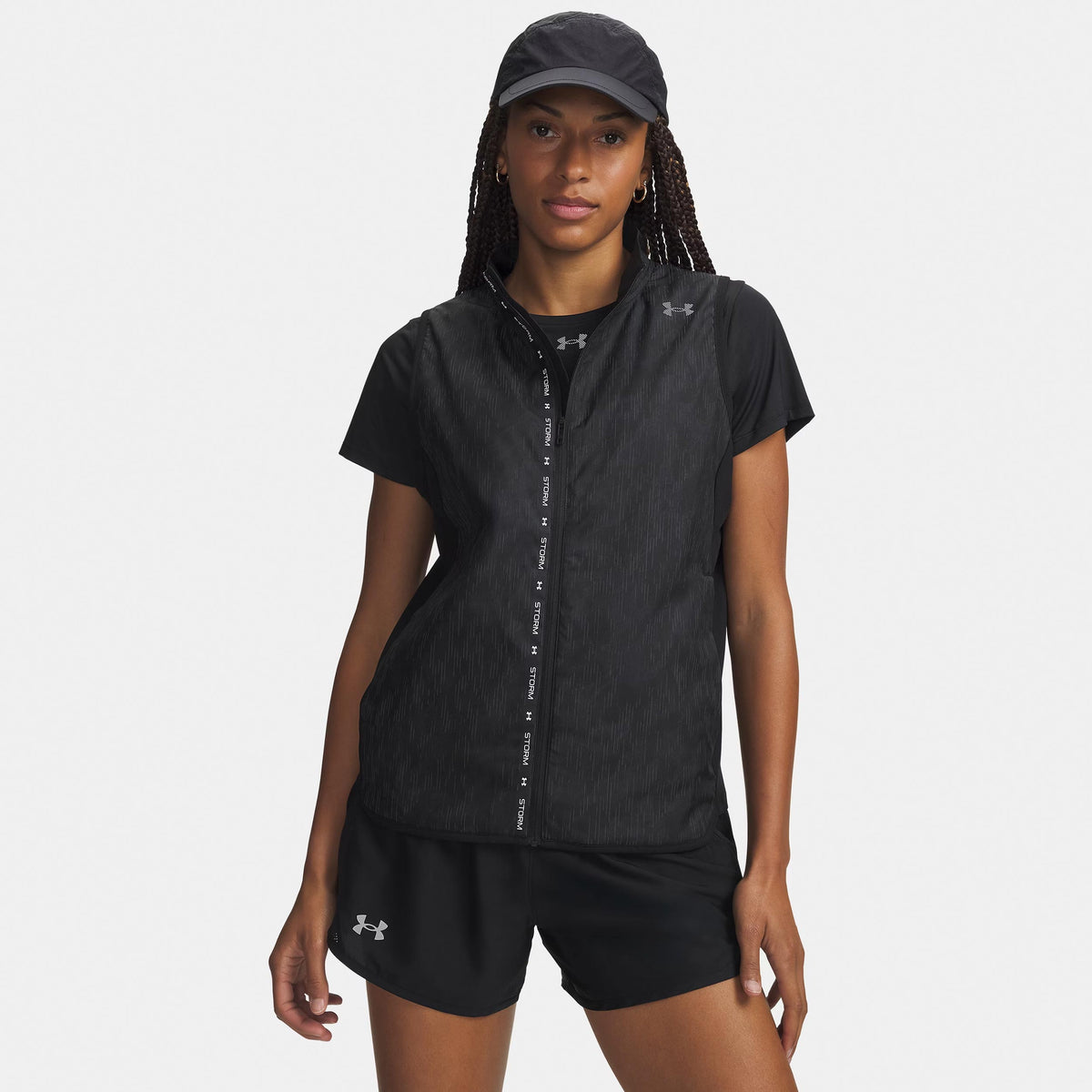 Under Armour Velociti ColdWeather Storm  Gilet da corsa Donna - nero