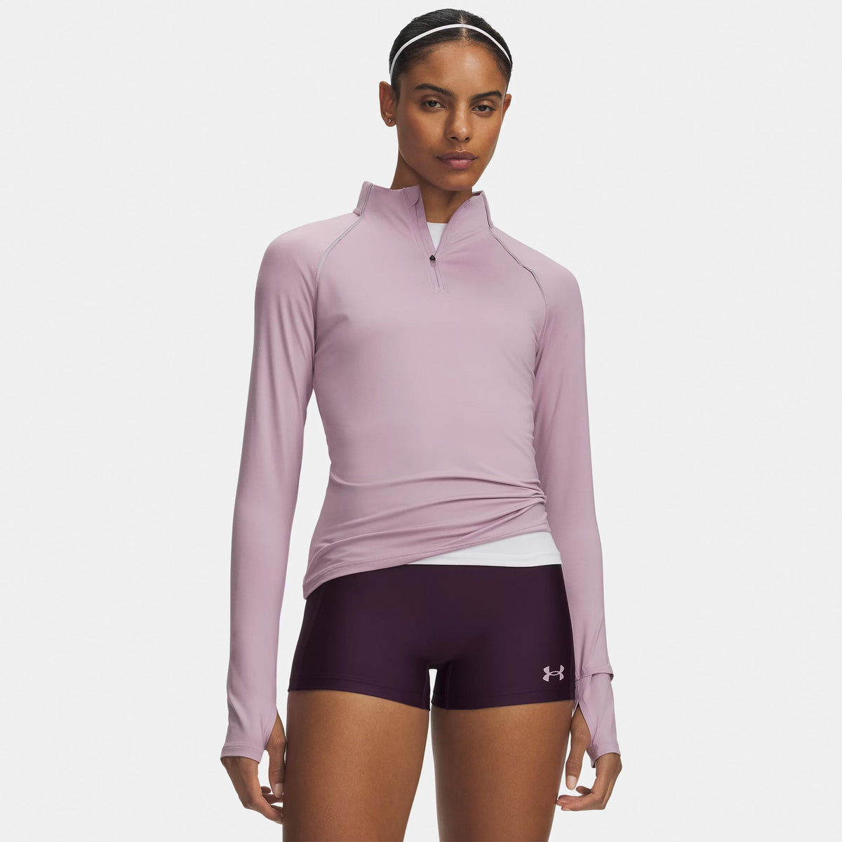 Under Armour Velociti Half Zip  Camicia da corsa Donna - malva