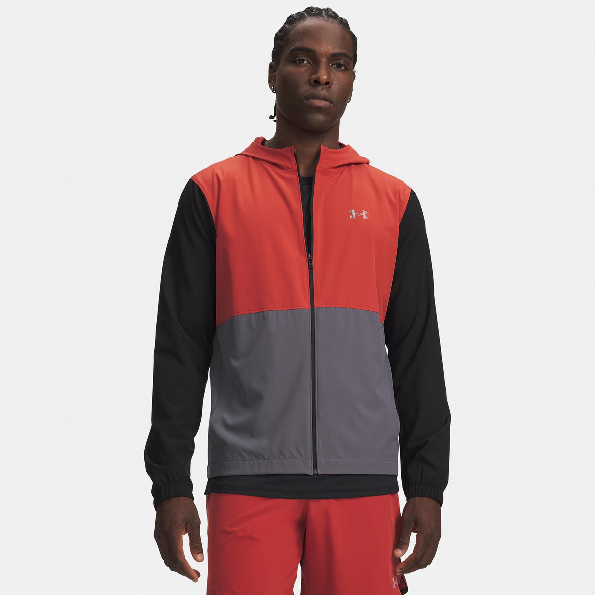 Under Armour Velociti Hooded  Giacca da corsa Uomini - nero, vino rosso