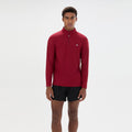 Edmond 1/4 Zip Manica lunga Uomini - vino rosso
