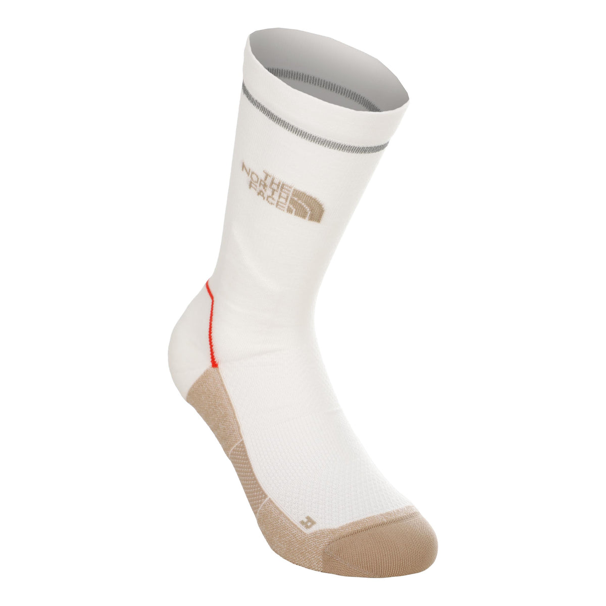 The North Face Trail Run Merino Crew Calze da corsa Unisex - crema, marrone