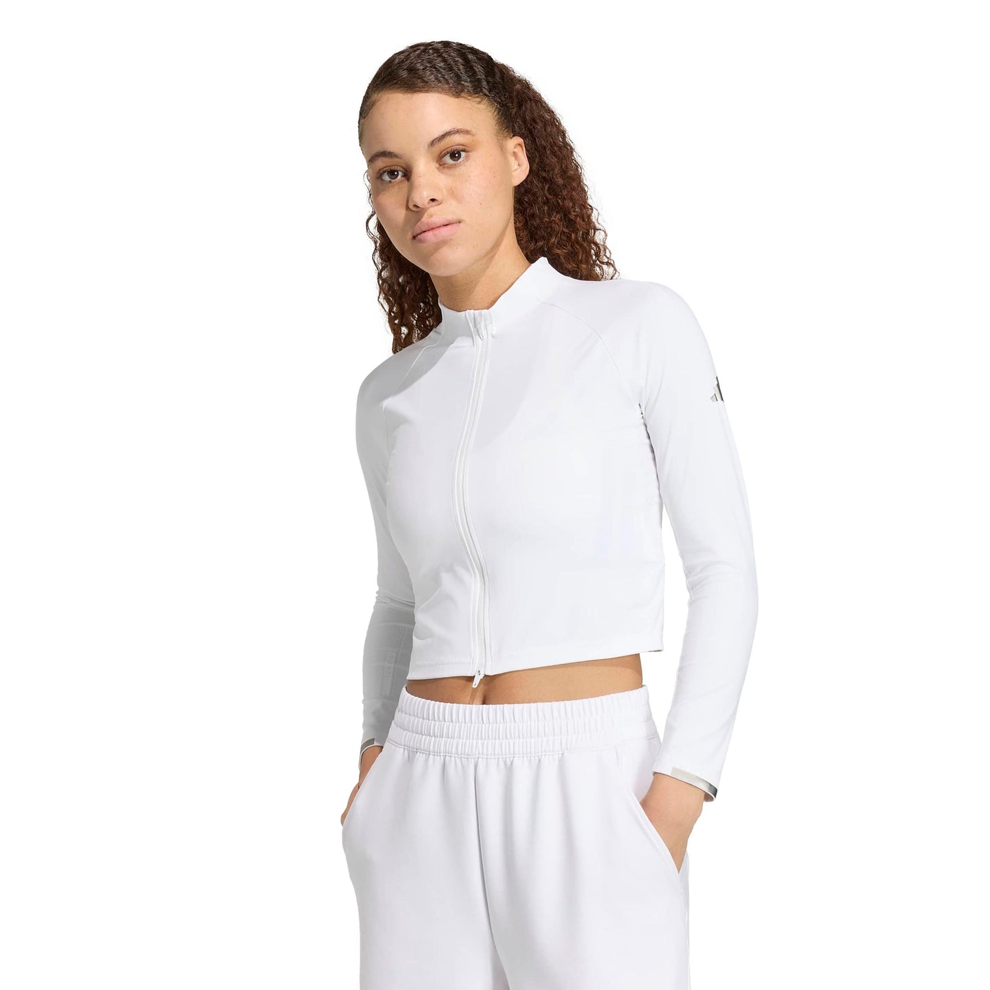 adidas Pro Manica lunga Donna - bianco