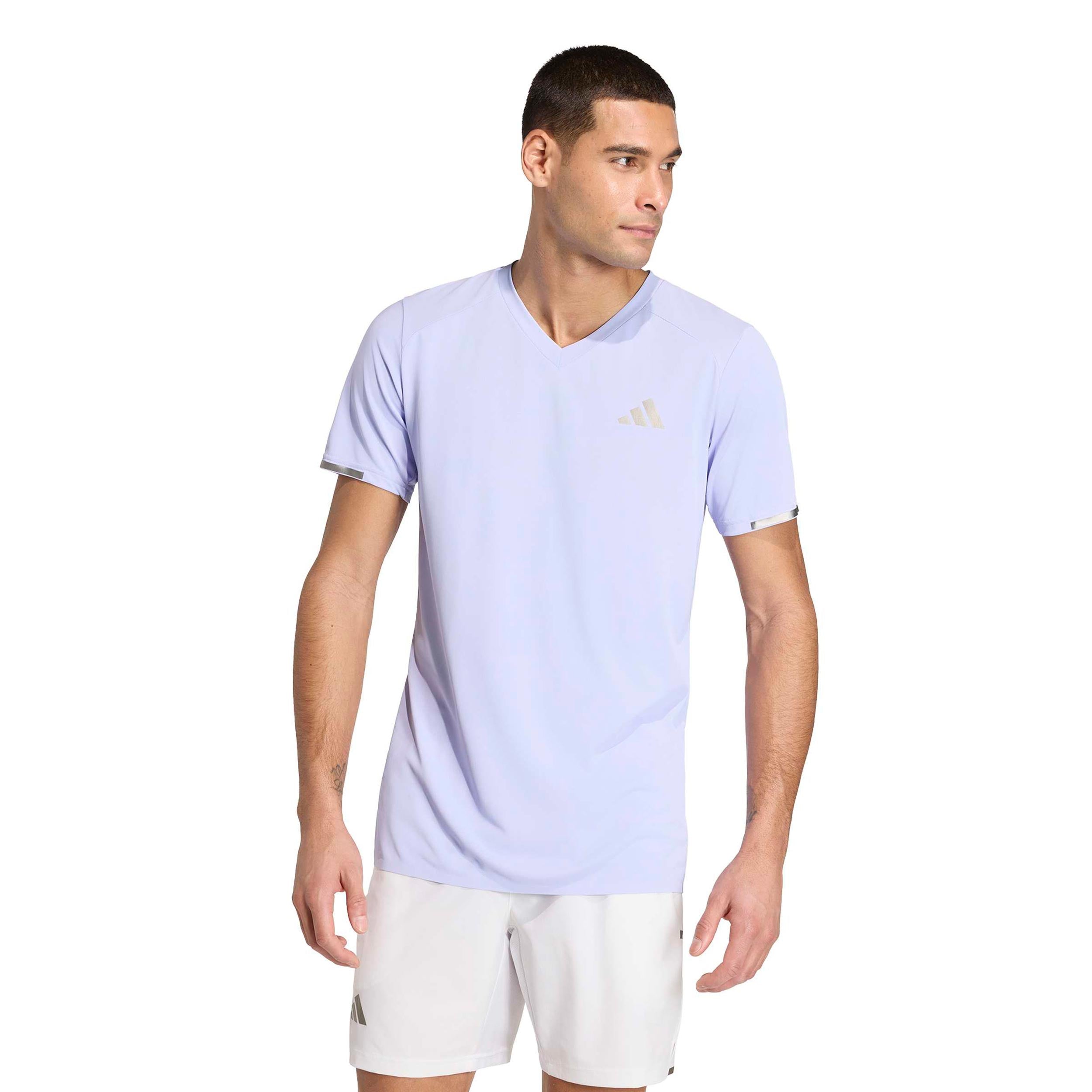 adidas Freelift Pro Maglietta Uomini - lilla, argento